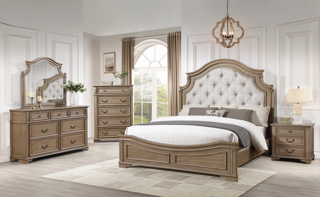 B6030 - 4pc or 5pc Bedroom Set - Queen, King *King 4pc - B6030 4pc or 5pc Bedroom Set King 4pc