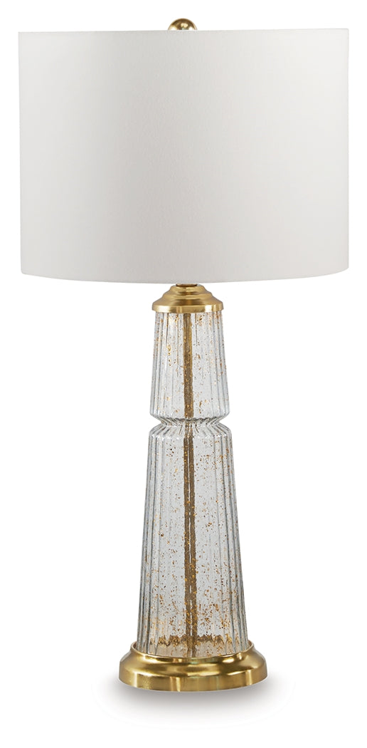 Bakersboro Clear/Gold Finish Table Lamp - L430884