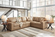 Bandon Toffee Leather 3-Piece RAF Sectional - 38006S4