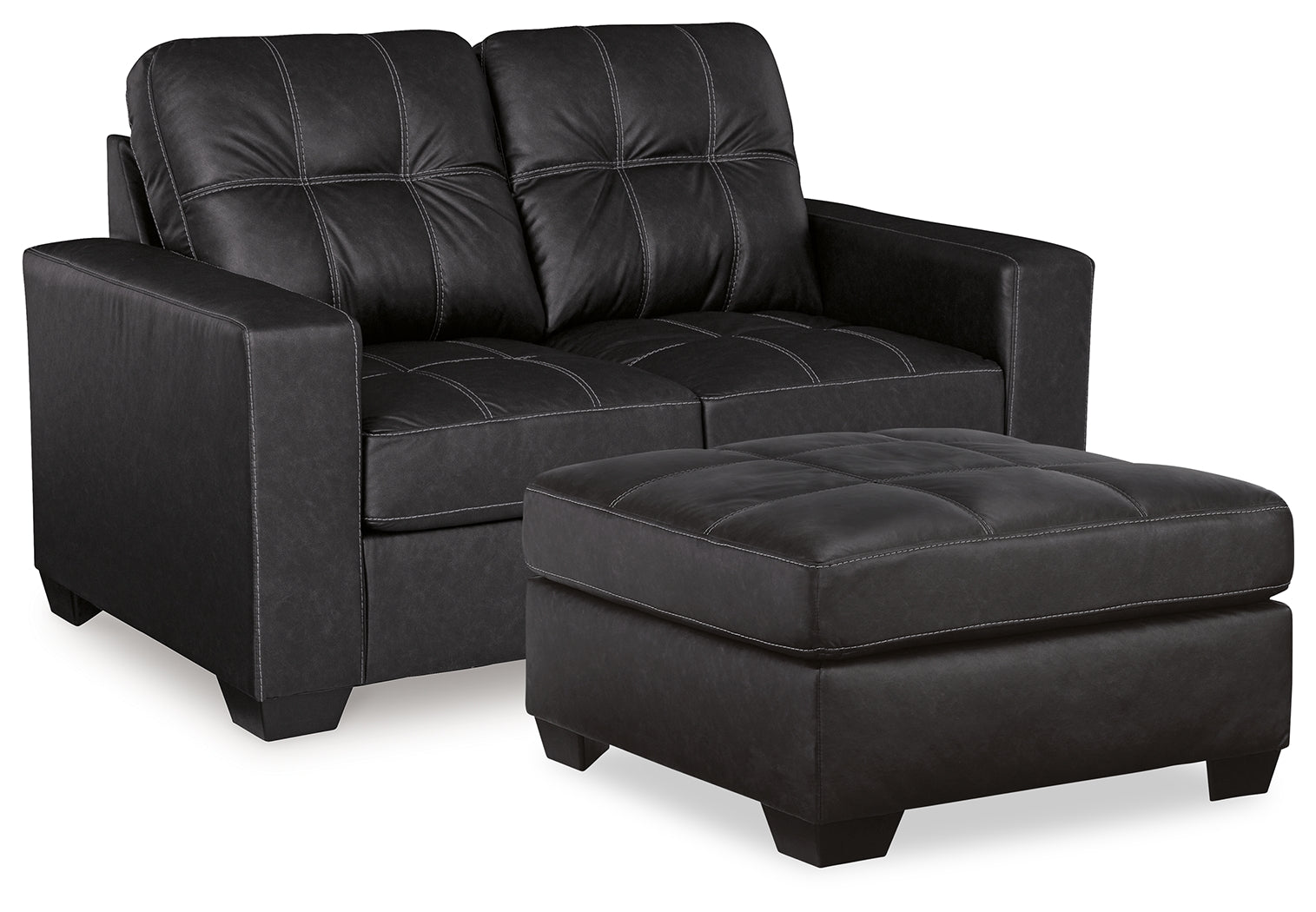 Barlin Mills Loveseat and Oversized Ottoman - 17004U3