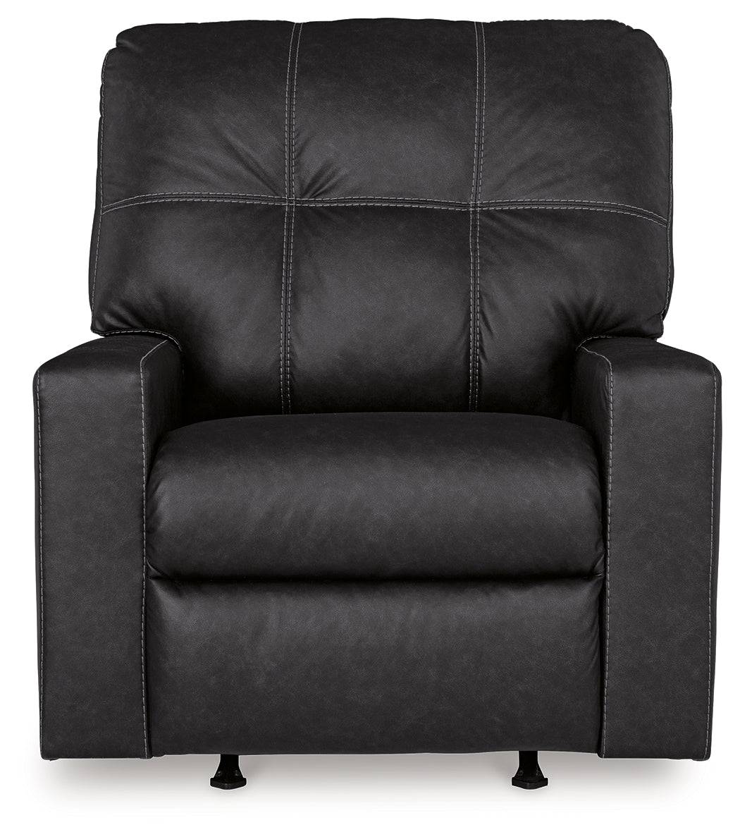 Barlin Mills Recliner and Oversized Accent Ottoman - 17004U4