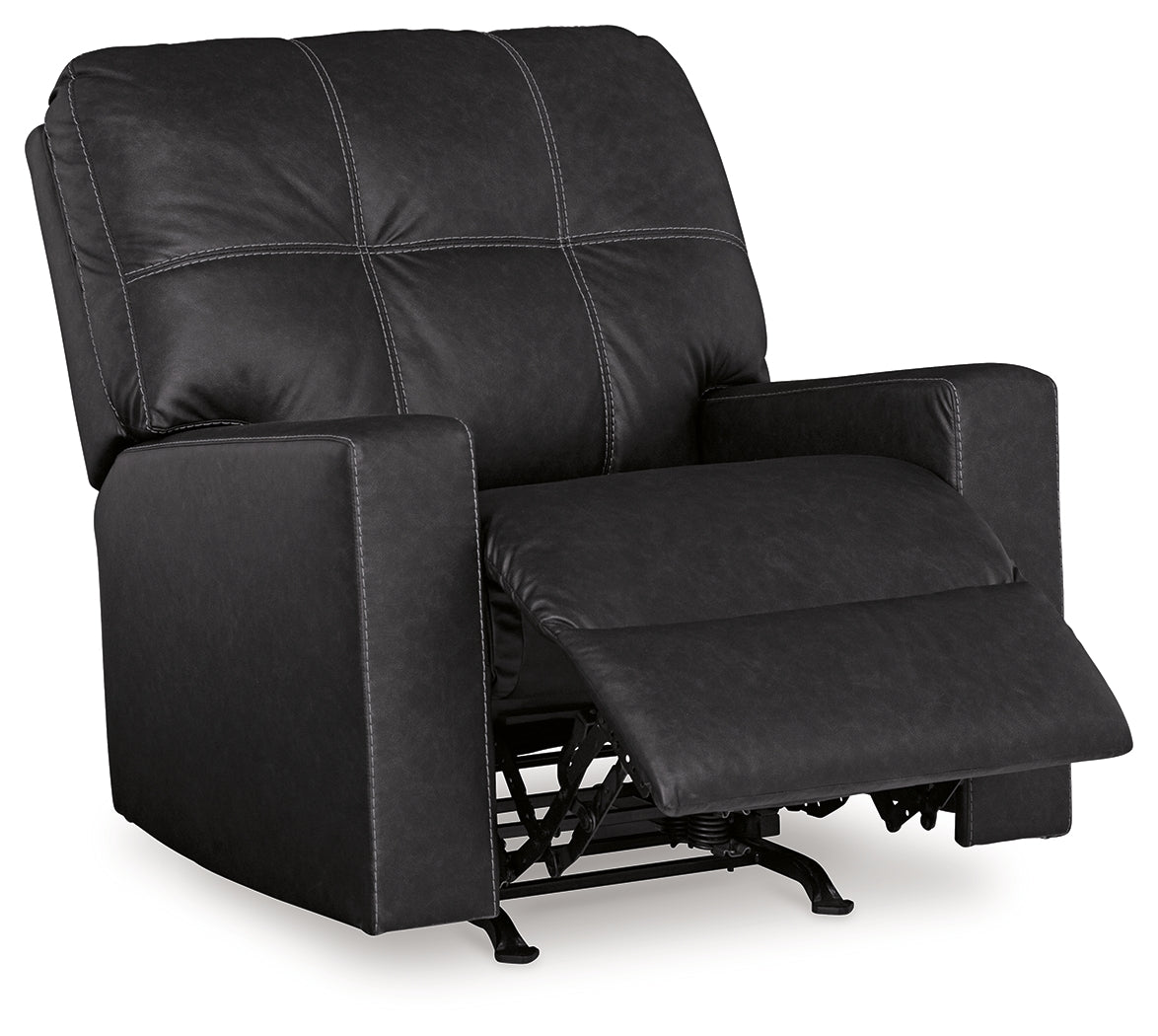 Barlin Mills Recliner and Oversized Accent Ottoman - 17004U4