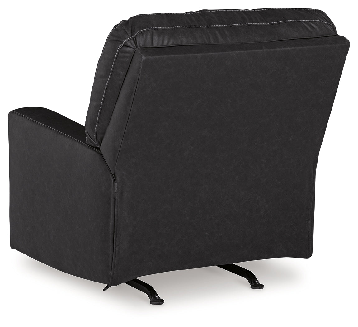 Barlin Mills Recliner and Oversized Accent Ottoman - 17004U4