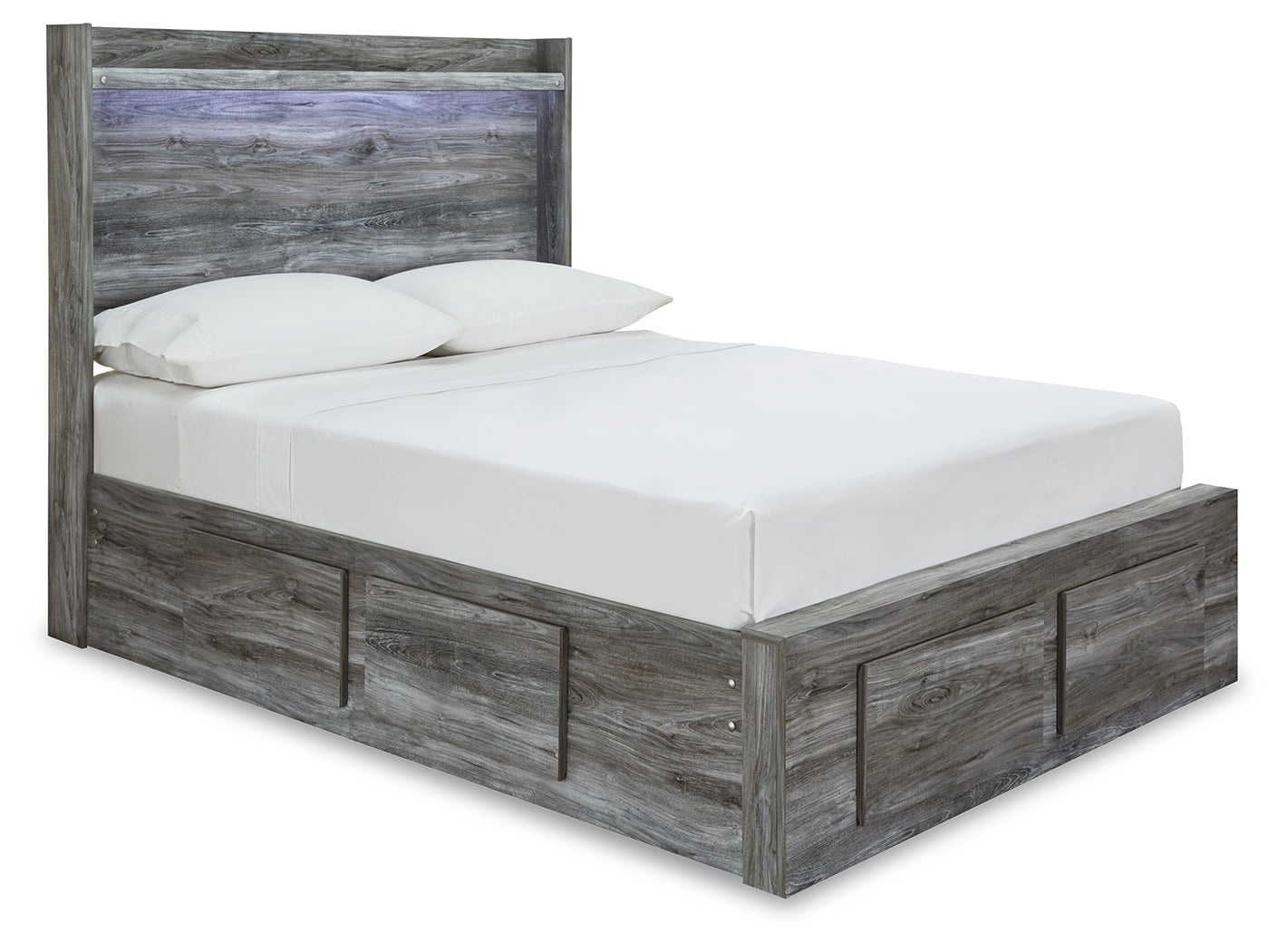 Baystorm Full Panel Storage Bed and Nightstand - B221B91