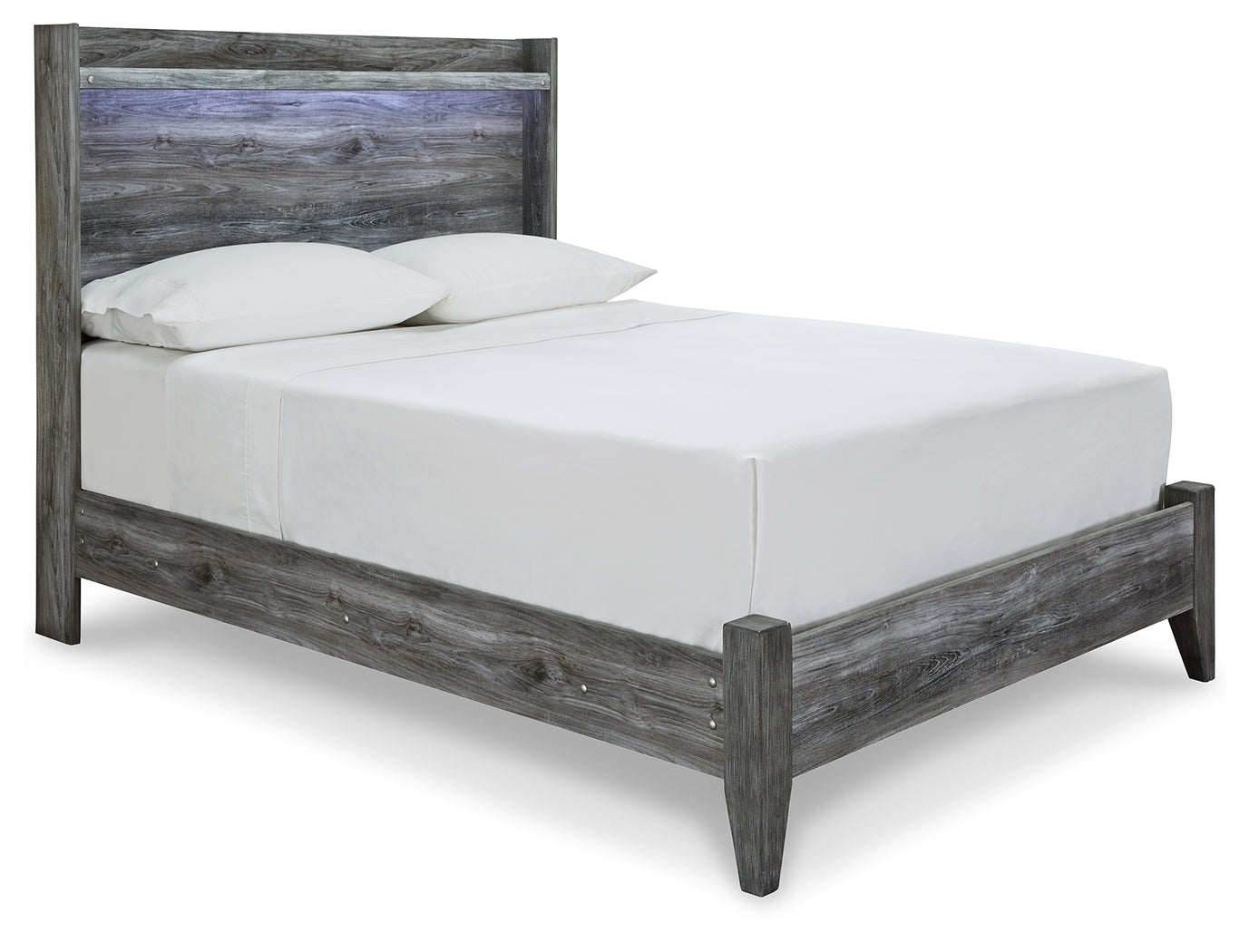 Baystorm Gray Full Panel Bed, Dresser, Mirror and Chest - B221B80