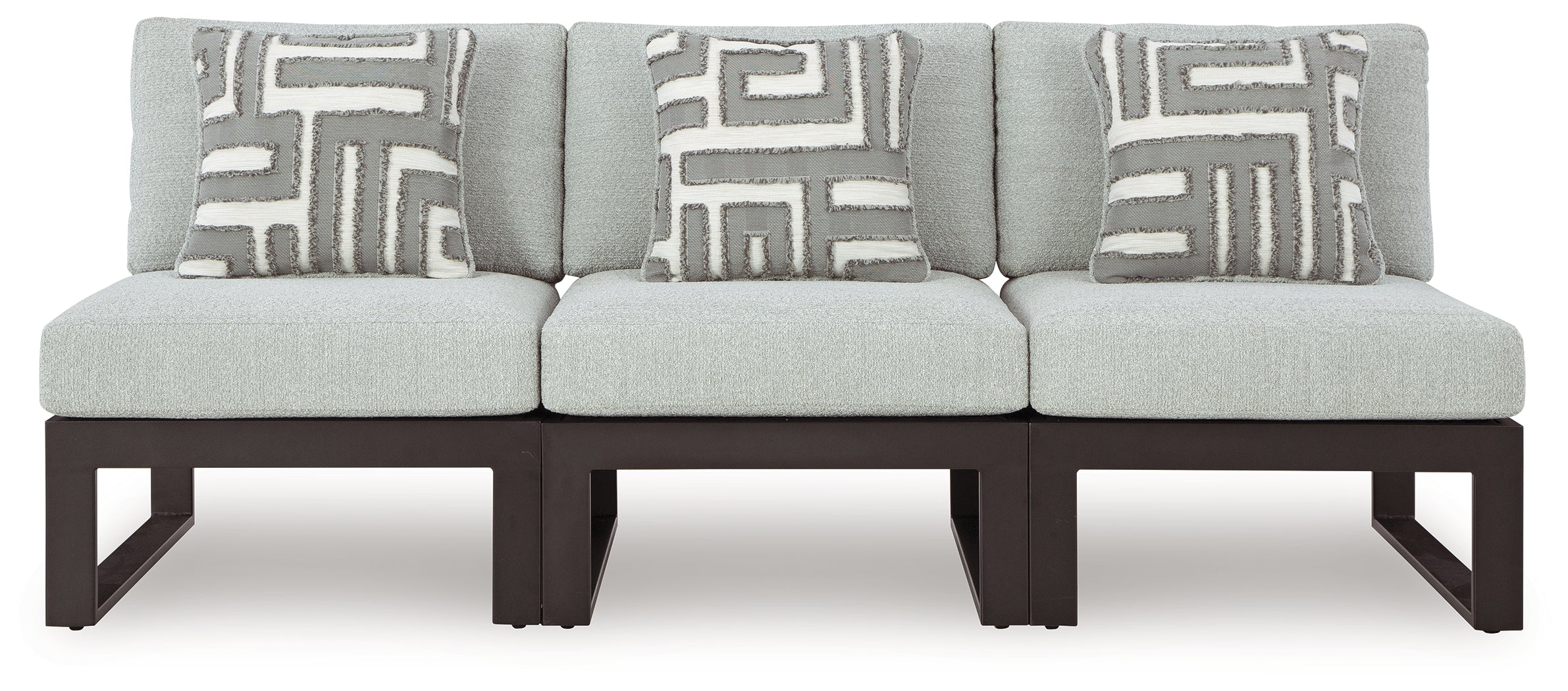 Beachloft Black/Gray 3-Piece Outdoor Sectional - P490P6