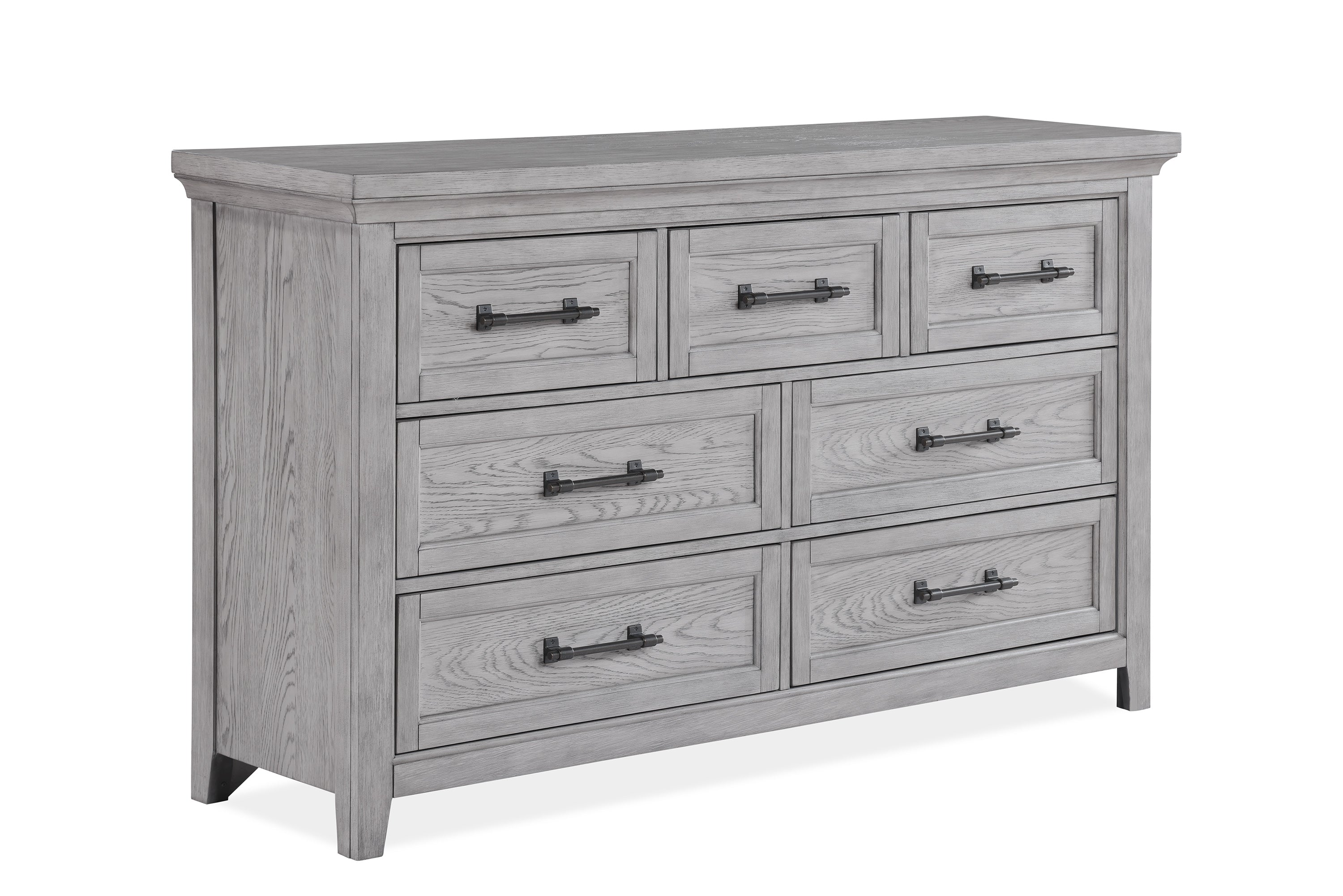 Beckett Rustic Gray Footboard Bench Panel Bedroom Set - SET | B1900-Q-HB | B1900-Q-FB | B1900-KQ-RAIL | B1900-2 | B1900-4