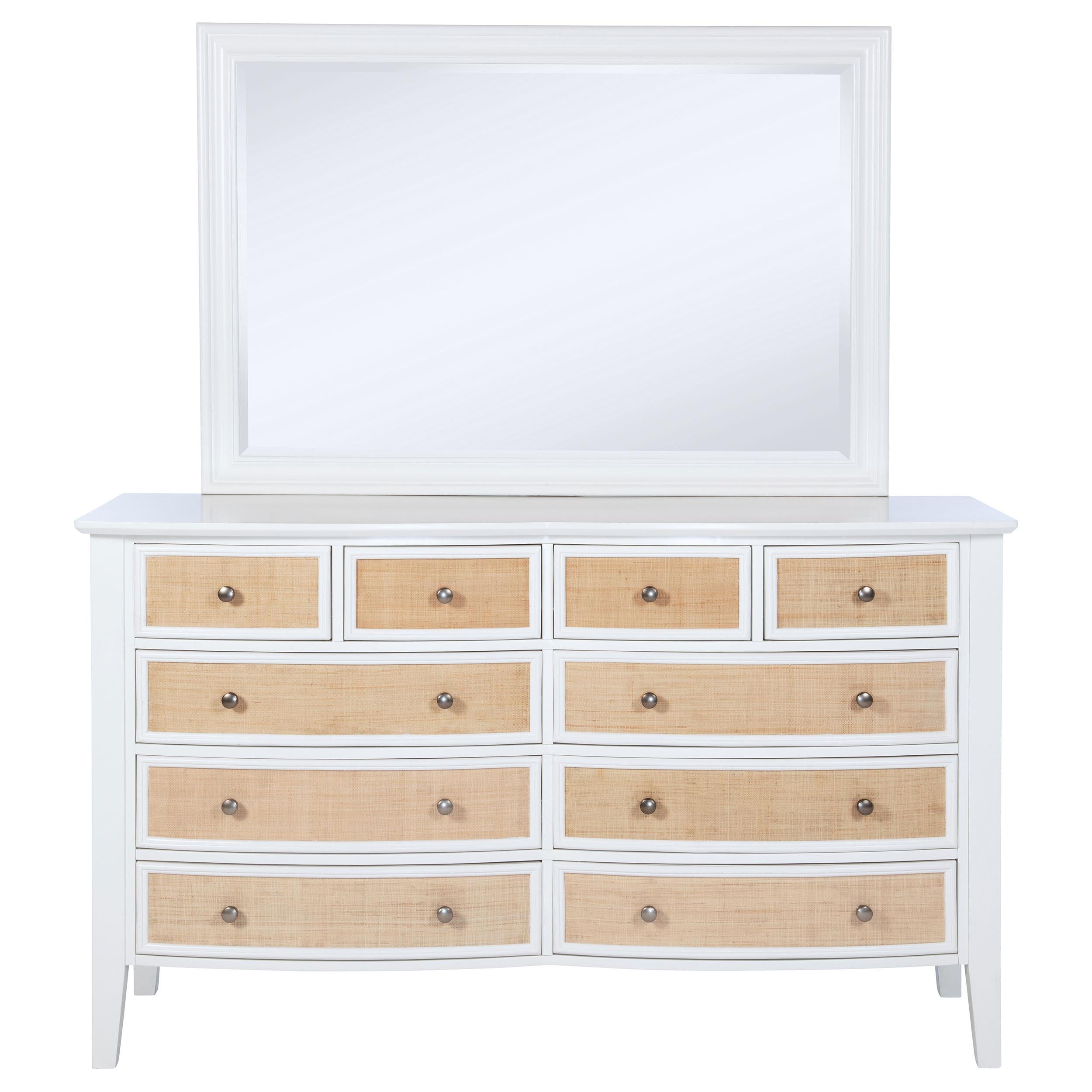 Bexhill 10-drawer Dresser and Mirror White - 223473M