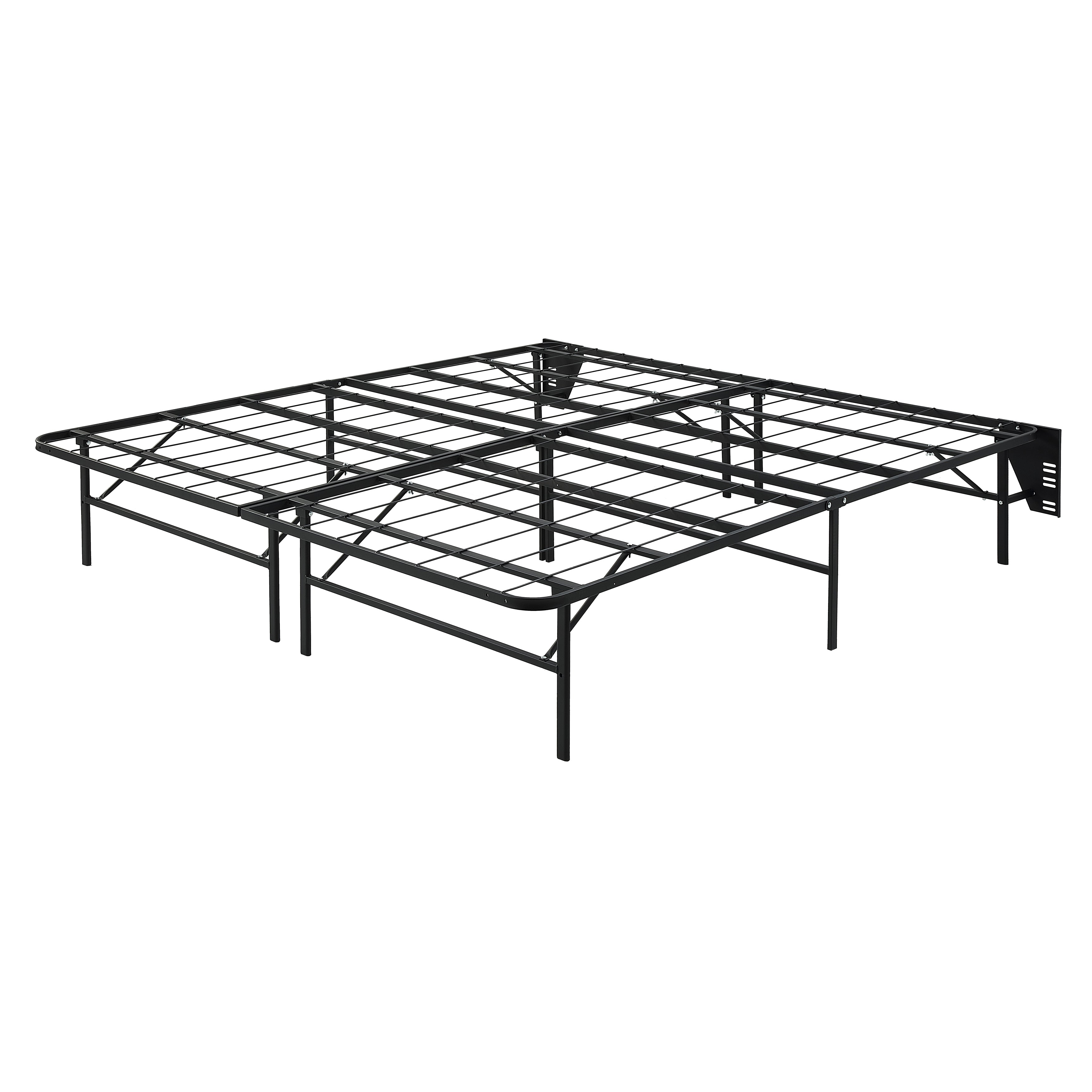 BF-1MT-EK Eastern King Foldable Metal Platform Bed Frame, Toolless - BF-1MT-EK