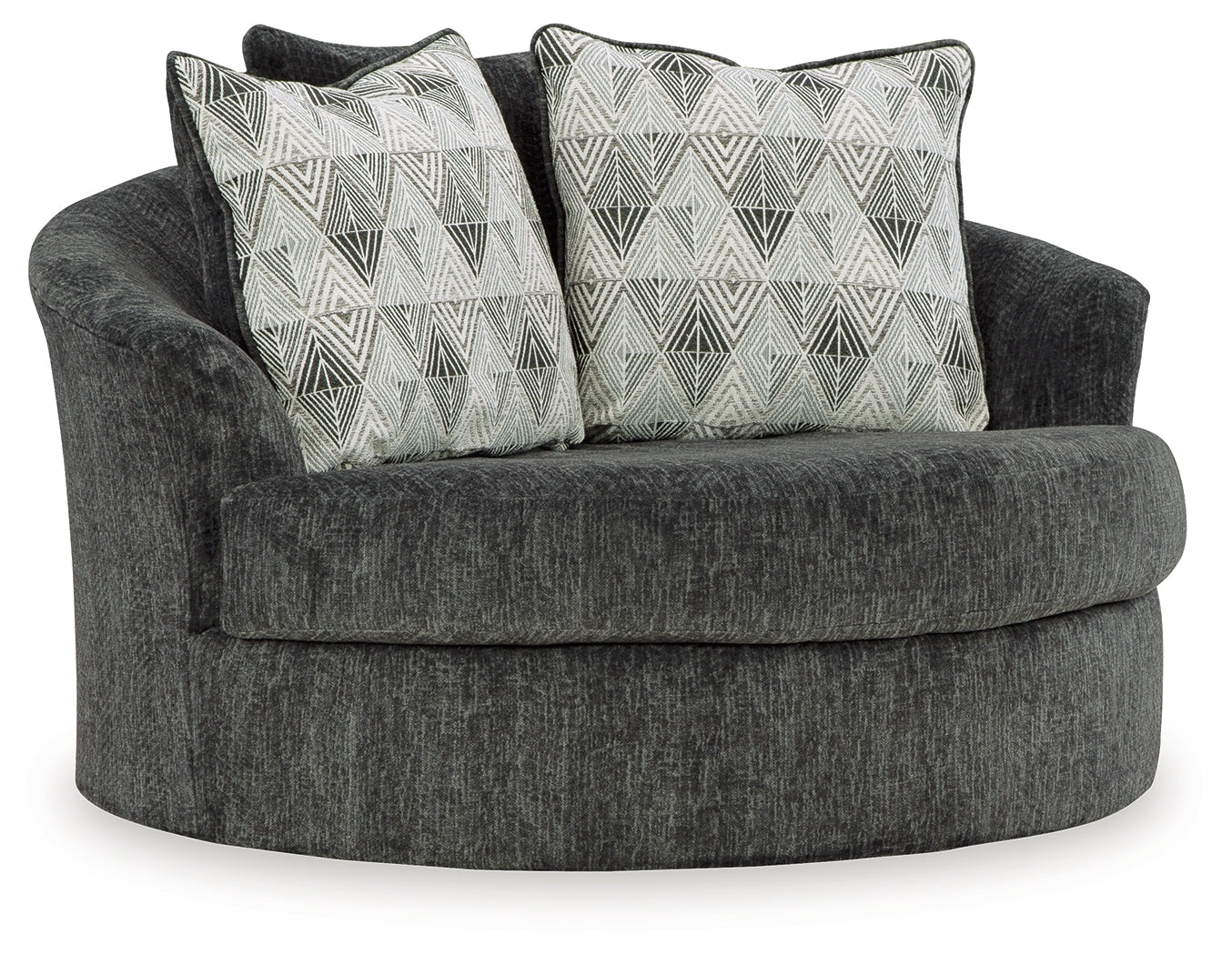 Biddeford Shadow 2-Piece Sectional and Oversized Swivel Accent Chair - 35504U2