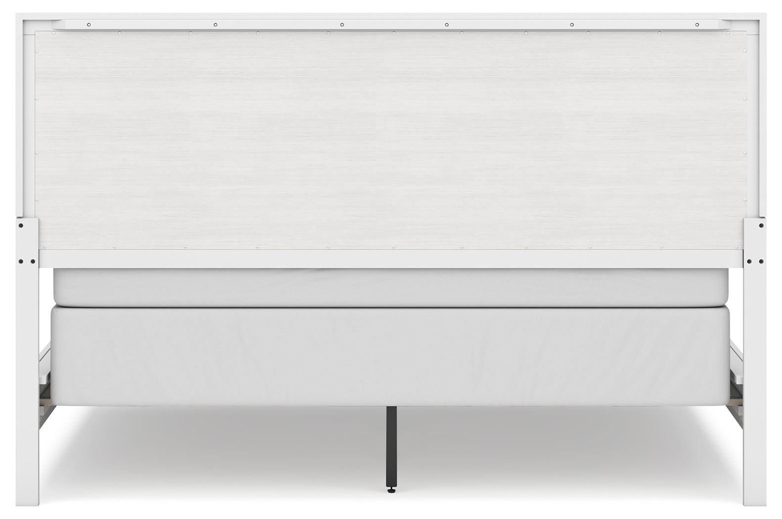 Binterglen California King Panel Bed with Mirrored Dresser, Chest and Nightstand in White from Ashley - Luna Furniture