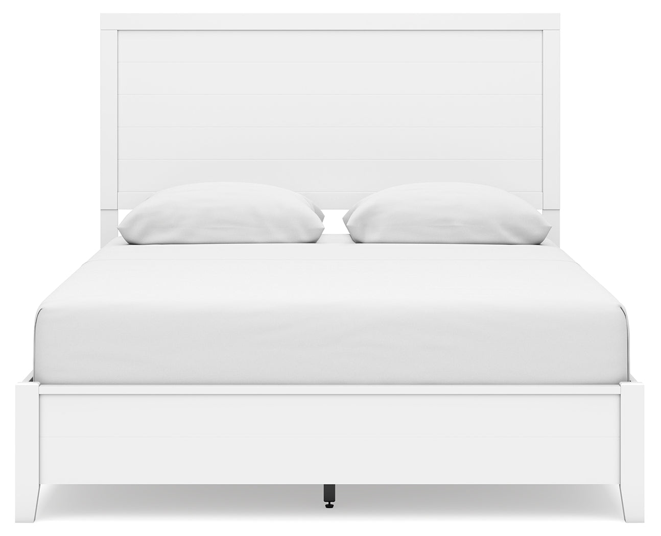 Binterglen Queen Panel Bed with Mirrored Dresser and Chest in White from Ashley - Luna Furniture