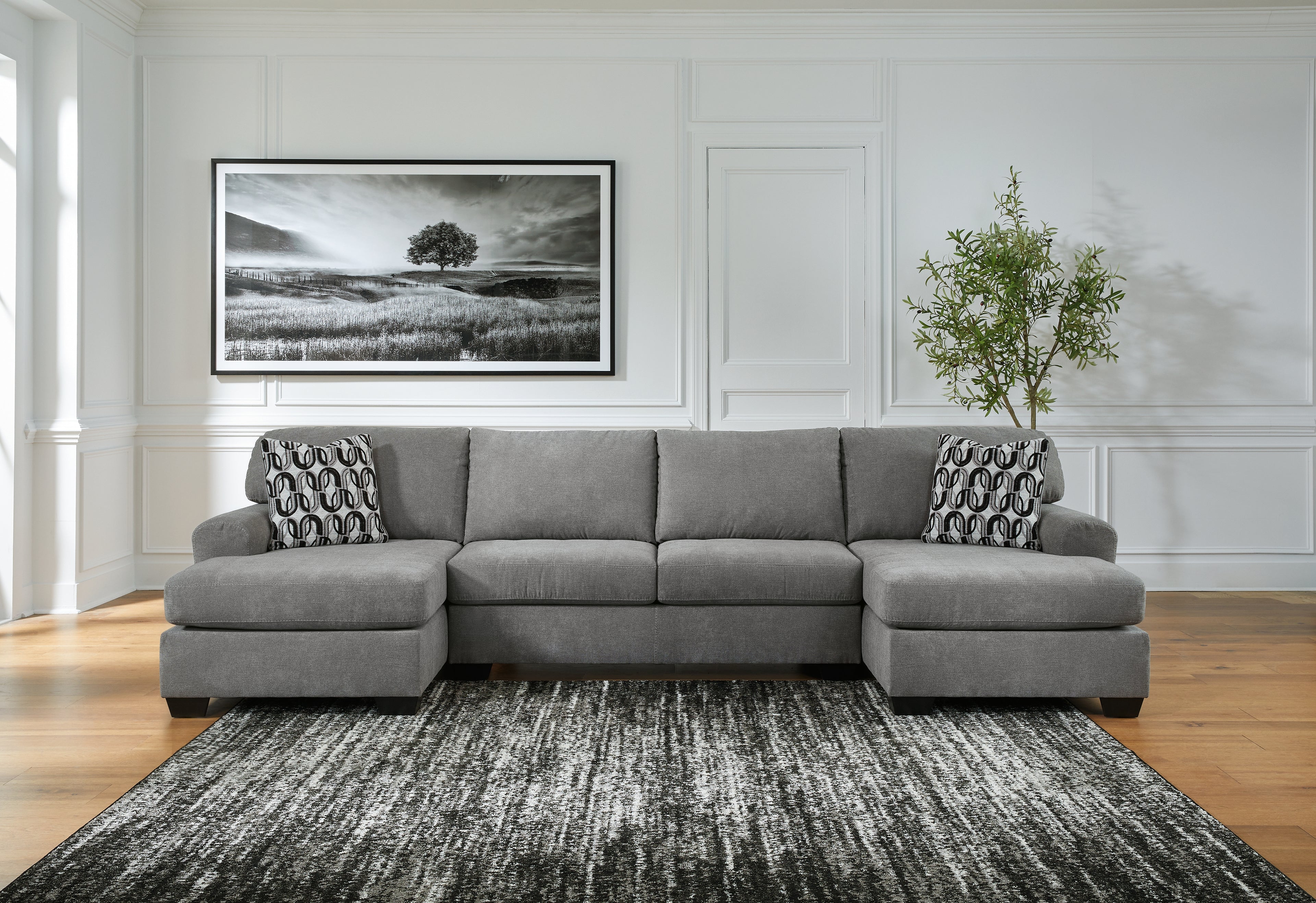 Birkdale Court Gray 3-Piece Sectional - 32402S3