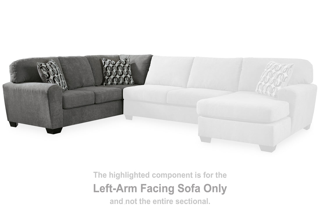 Birkdale Court Gray Left-Arm Facing Sofa - 3240266