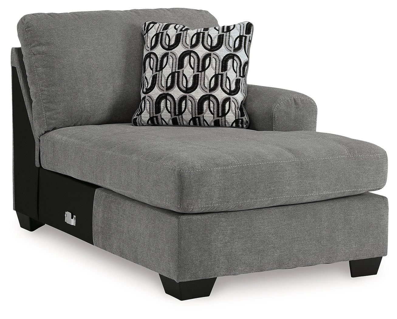 Birkdale Court Gray Right-Arm Facing Corner Chaise - 3240217