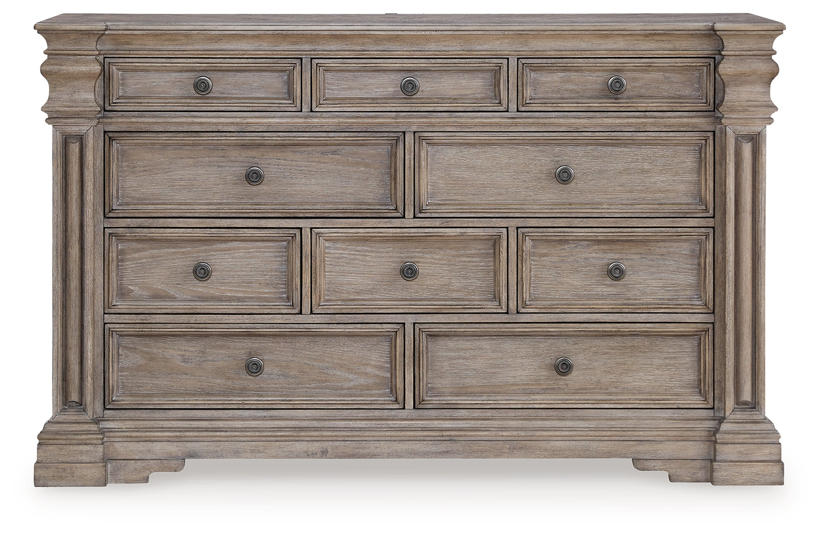 Blairhurst King Panel Bed with Dresser in Light Grayish Brown - PKG016997
