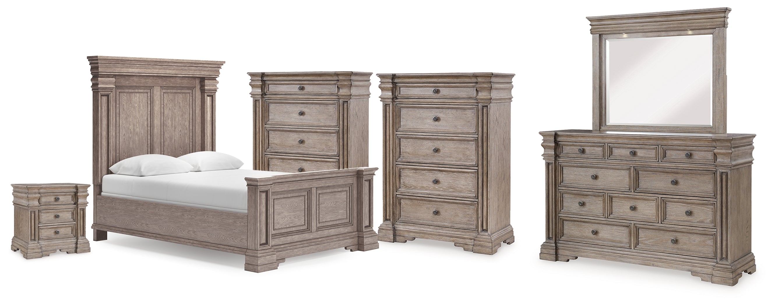 Blairhurst Queen Panel Bed, 2 Chests and 2 Nightstands - B916B12