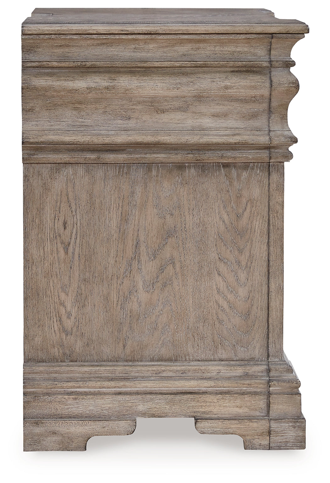 Blairhurst Queen Panel Bed with Mirrored Dresser, Chest and Nightstand in Light Grayish Brown from Ashley - Luna Furniture
