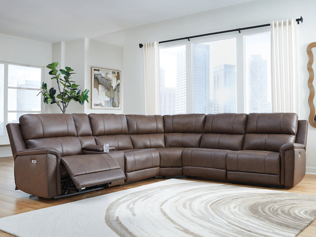 Bleckley Espresso 6-Piece Power Reclining Sectional - PCU12001S5