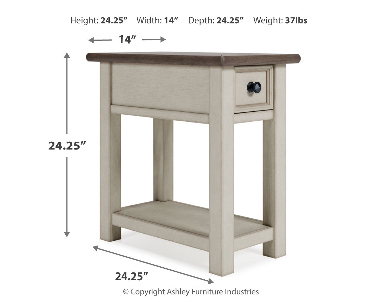 Bolanburg 2 End Tables in Two-tone - PKG010340