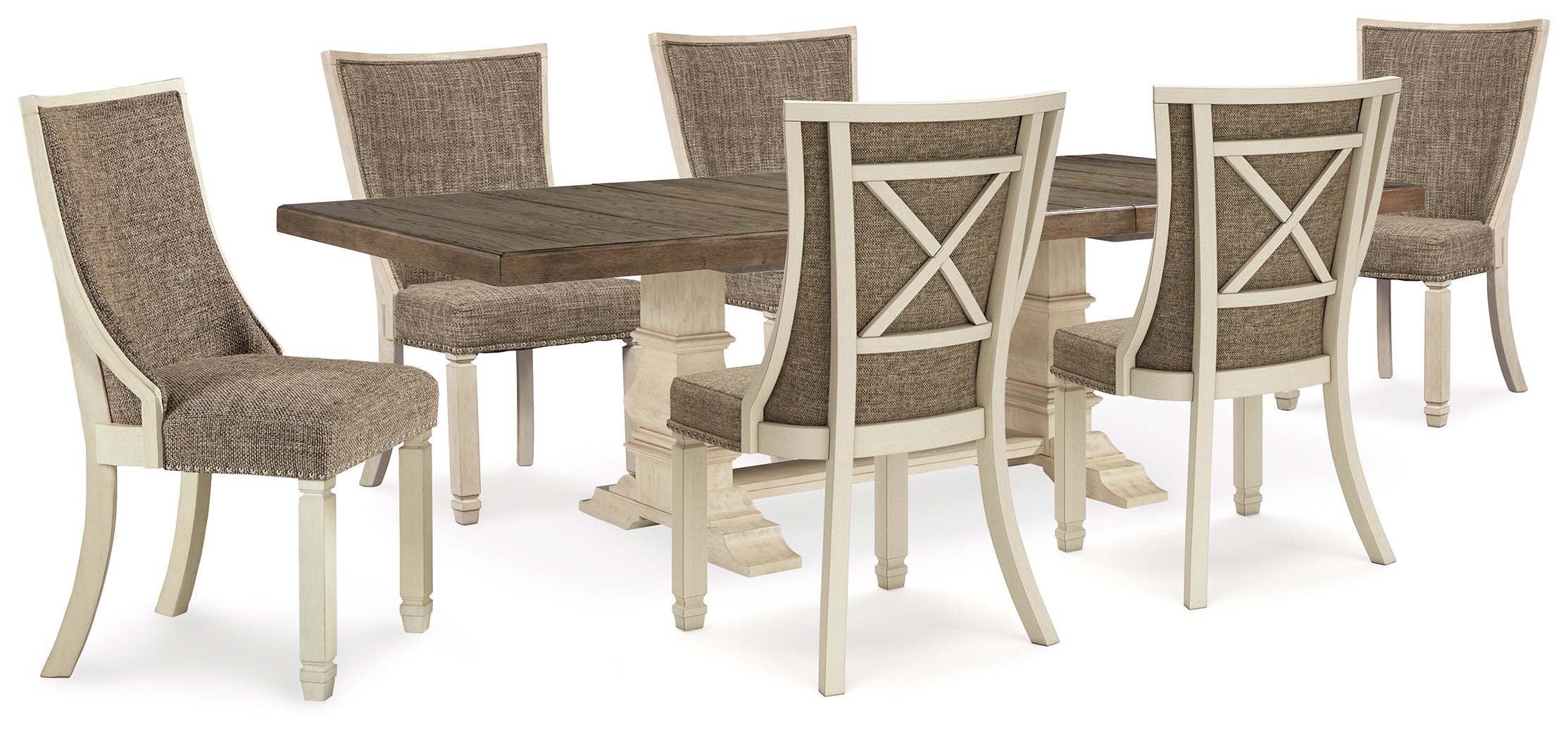 Bolanburg Antique White Dining Table and 6 Chairs - D647D36