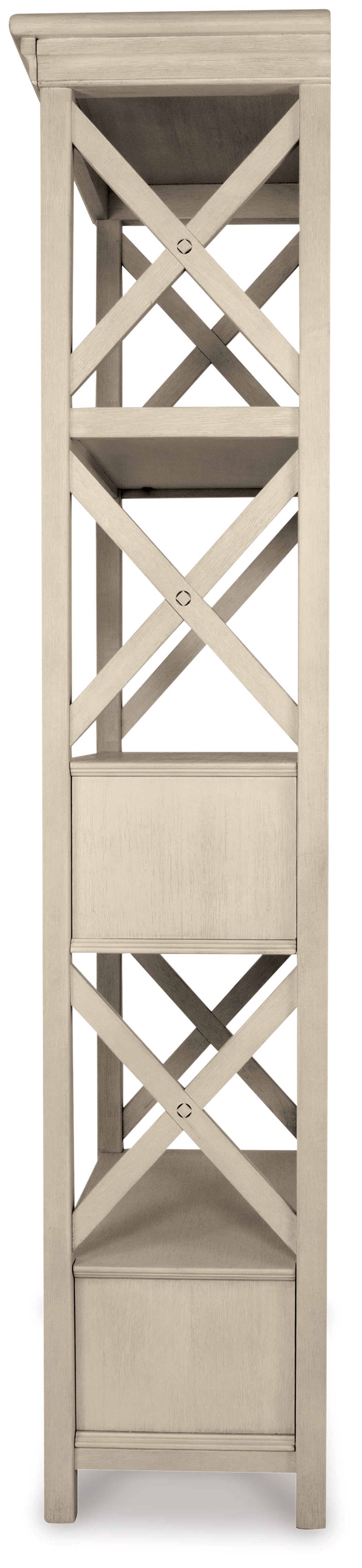 Bolanburg Two-tone Dining Table, 4 Chairs, Bench, Server and Display Cabinet - D647D24