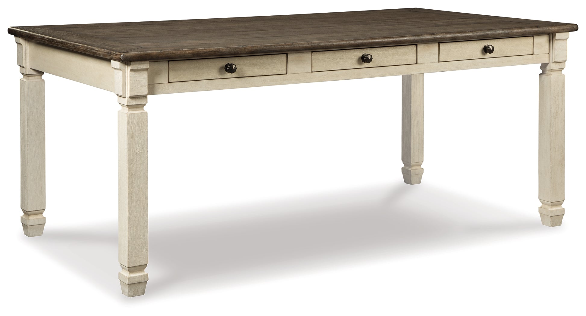 Bolanburg Two-tone Dining Table, 4 Chairs, Bench, Server and Display Cabinet - D647D24