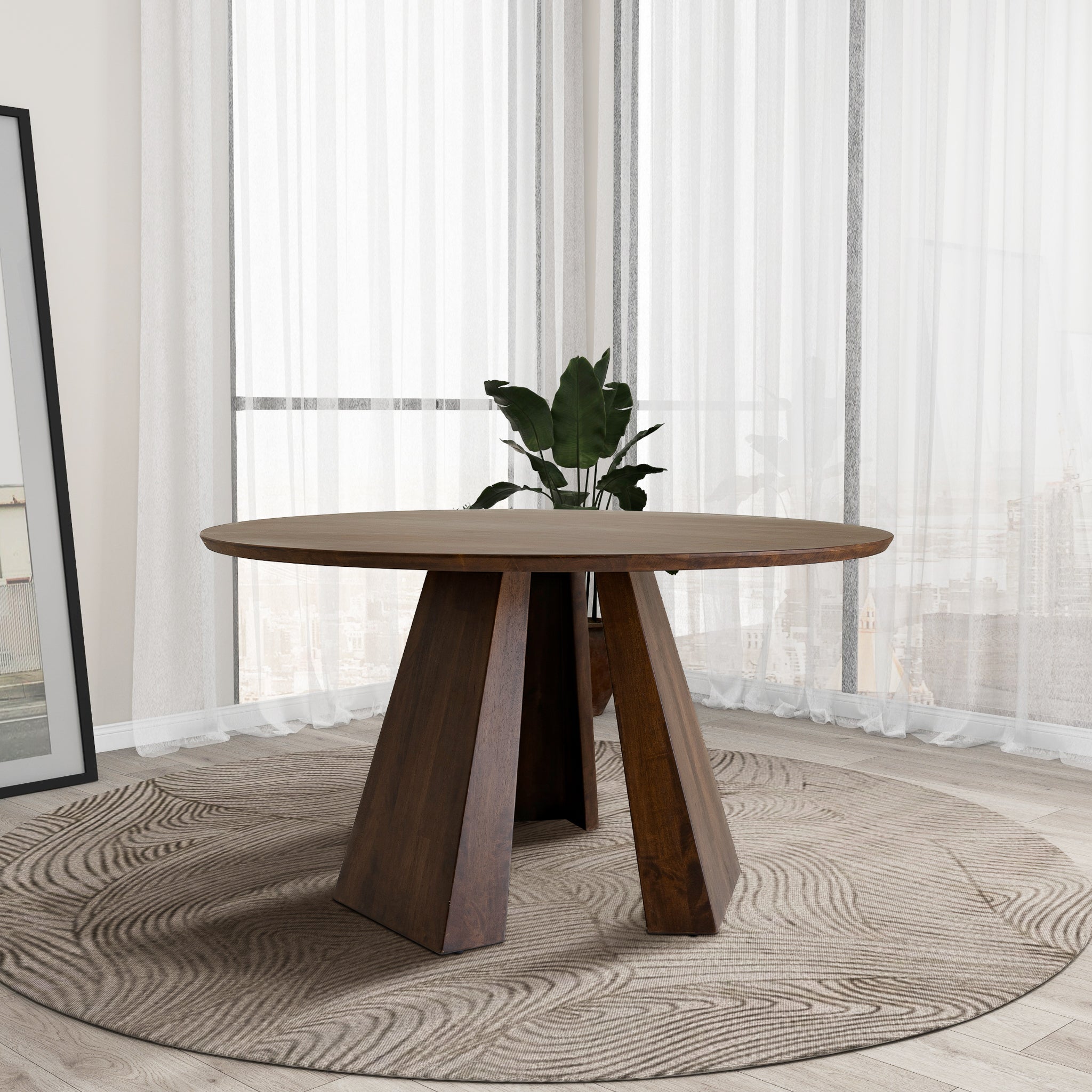 Bolton Round Walnut Dining Table - DTB00201401