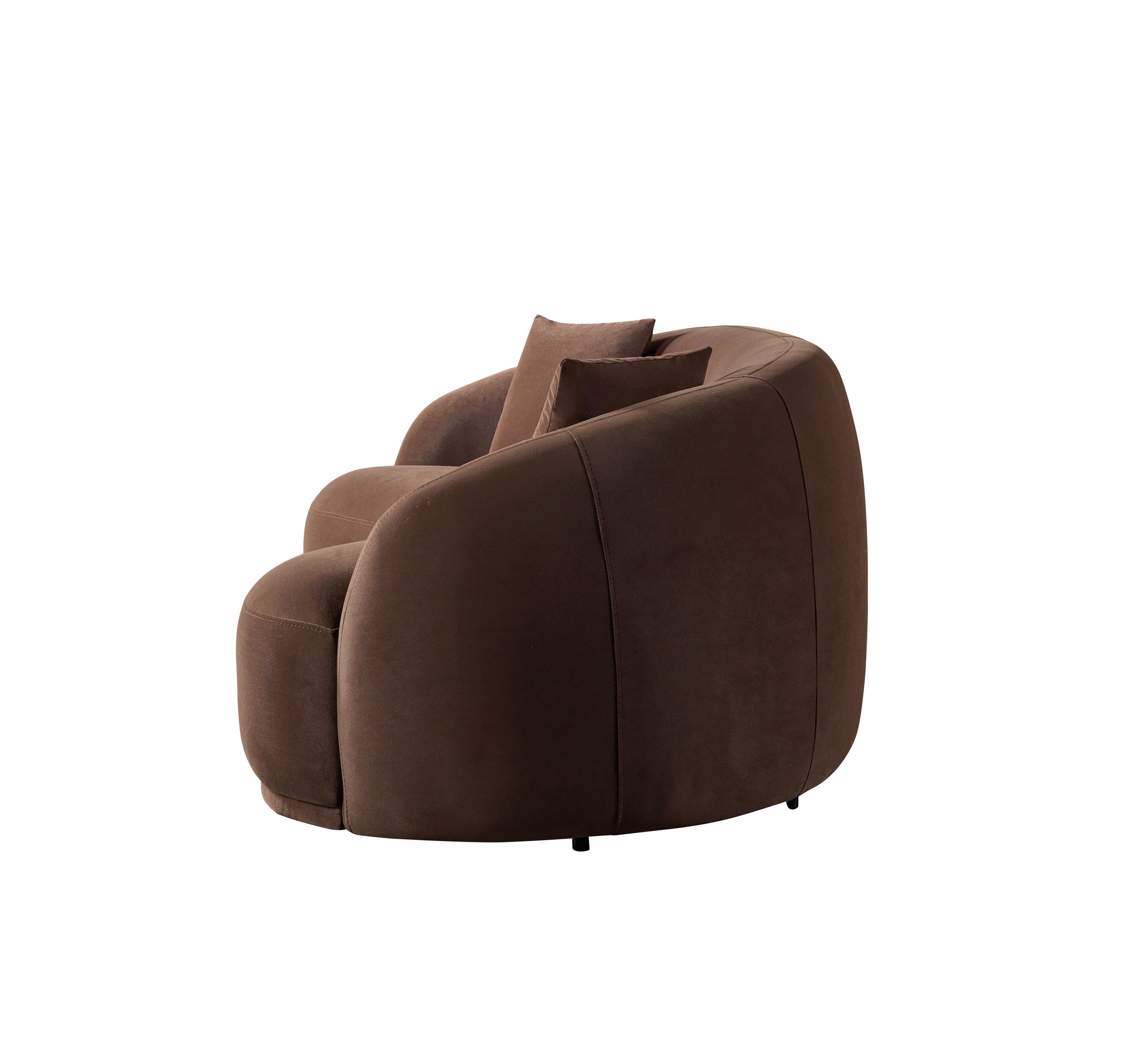 Bonita Coffee Velvet Sofa 91" - BONITACOFFEEVL-S