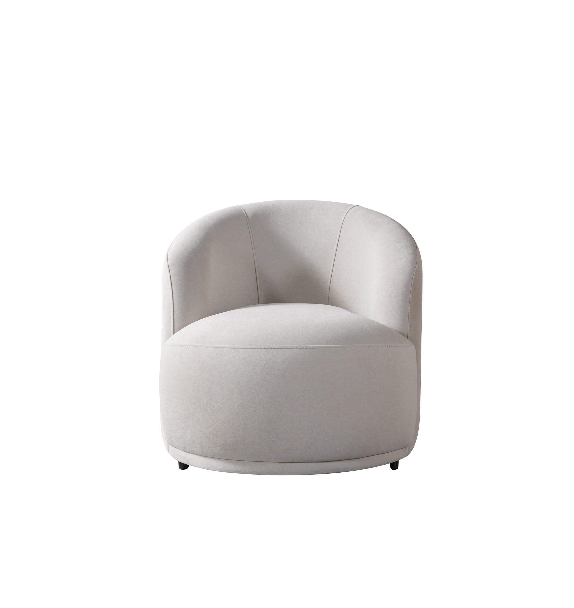 Bonita Ivory Velvet Accent Chair - BONITAIVORYVL-C