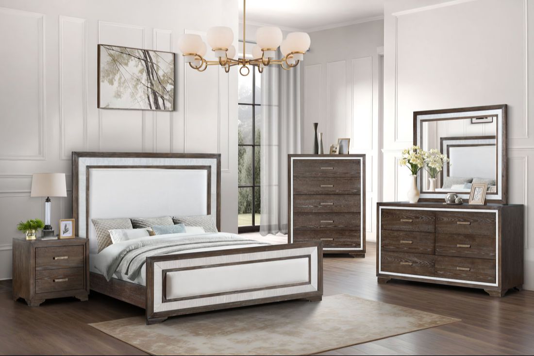 BOSON 4pc or 5pc Bedroom Set - Queen, King *Queen 4pc - BOSON 4pc or 5pc Bedroom Set Queen 4pc