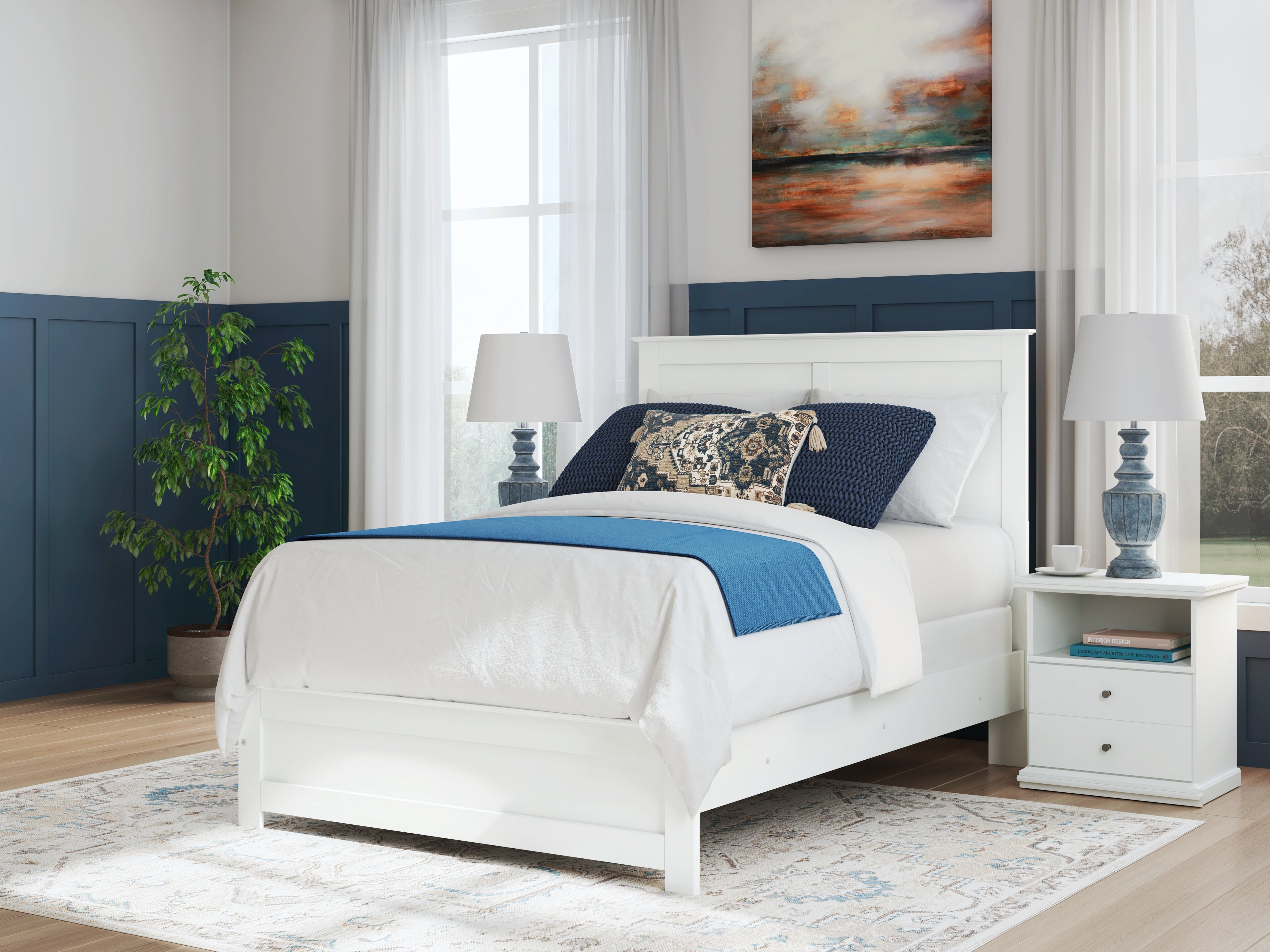 Bostwick Shoals Full Panel Bed, Dresser and Mirror - B139B48