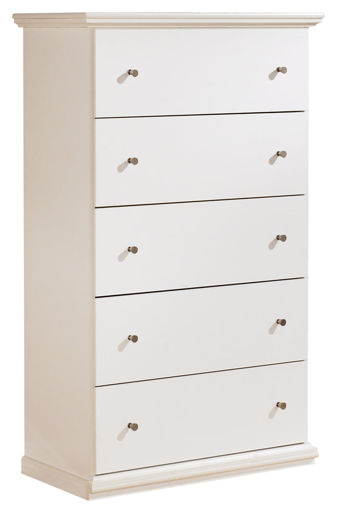 Bostwick Shoals King Panel Bed, Dresser, Mirror and Chest - B139B54