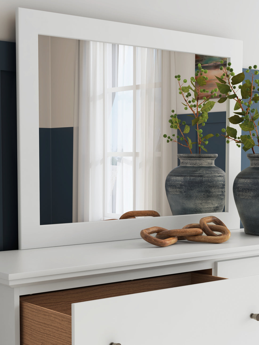 Bostwick Shoals White Bedroom Mirror - B139-35