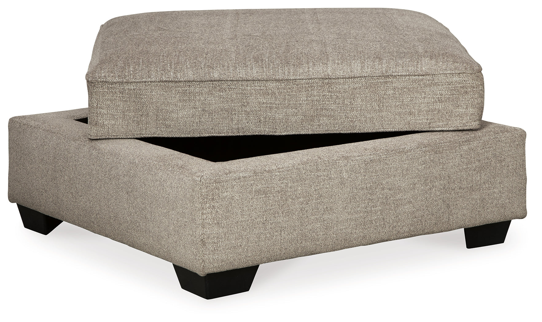 Bovarian 4-Piece Sectional with Ottoman in Stone - PKG016153