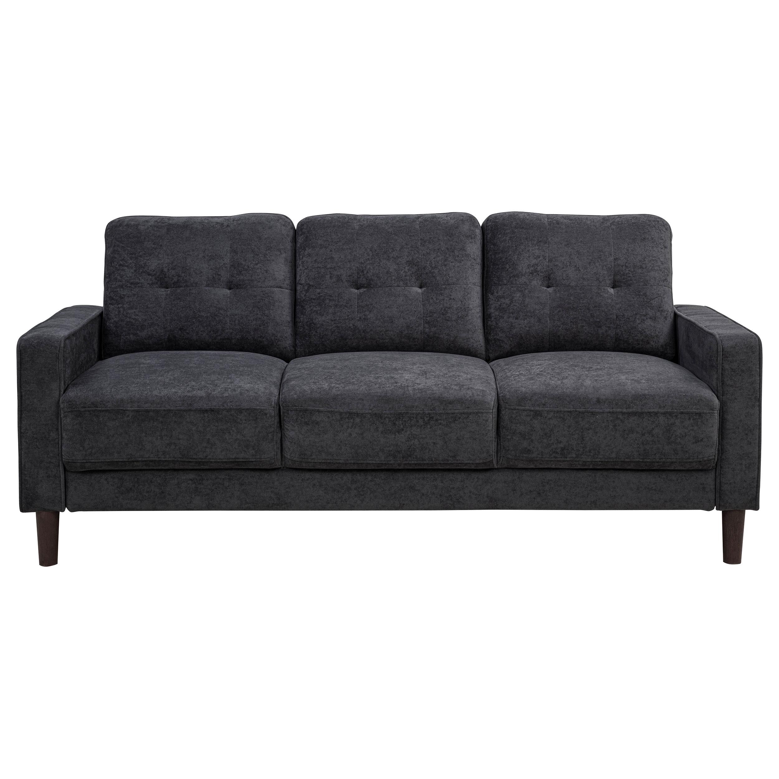 Bowen II 2-piece Upholstered Track Arm Sofa Set Steel Grey - 509981-S2