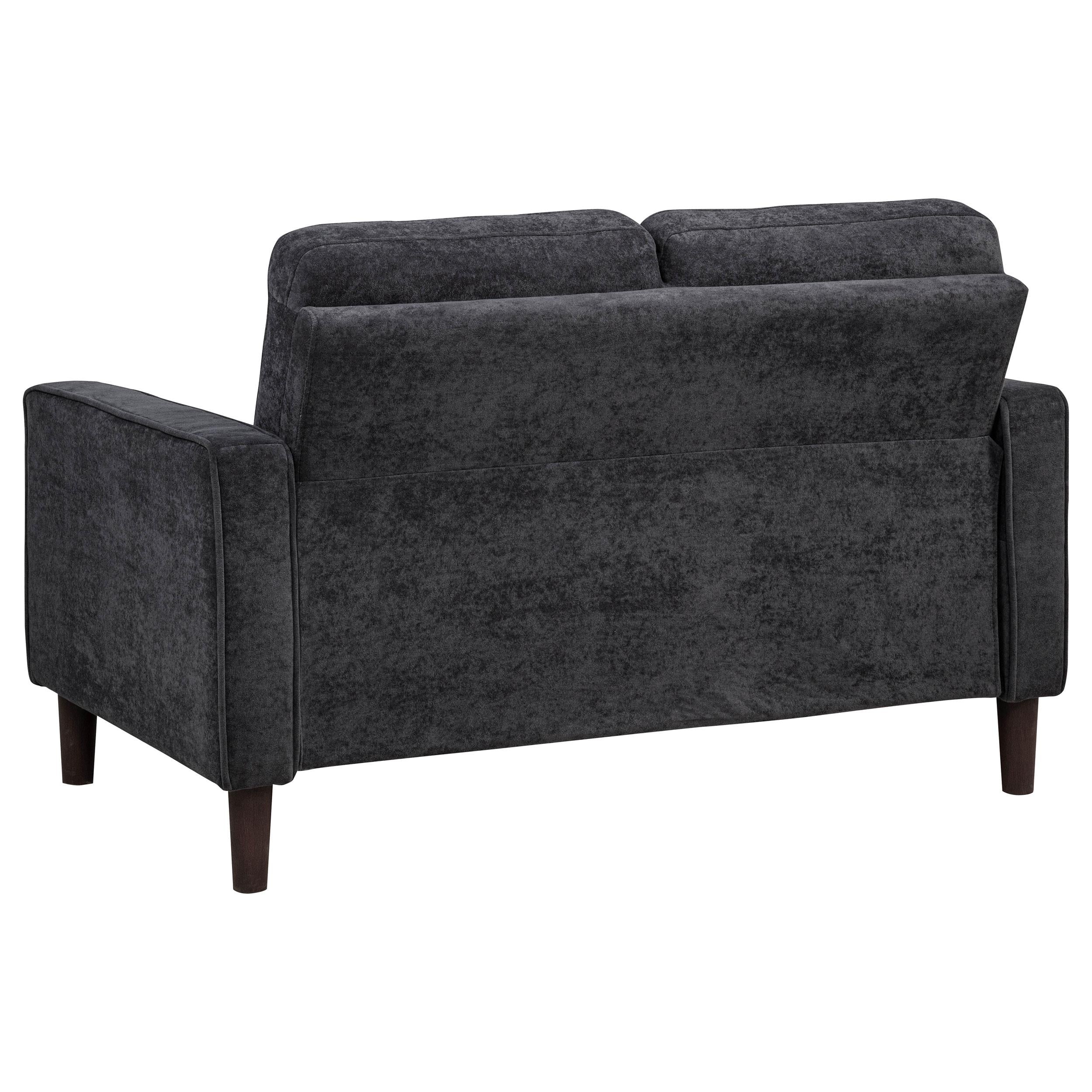 Bowen II Fabric Upholstered Track Arm Loveseat Steel Grey - 509982