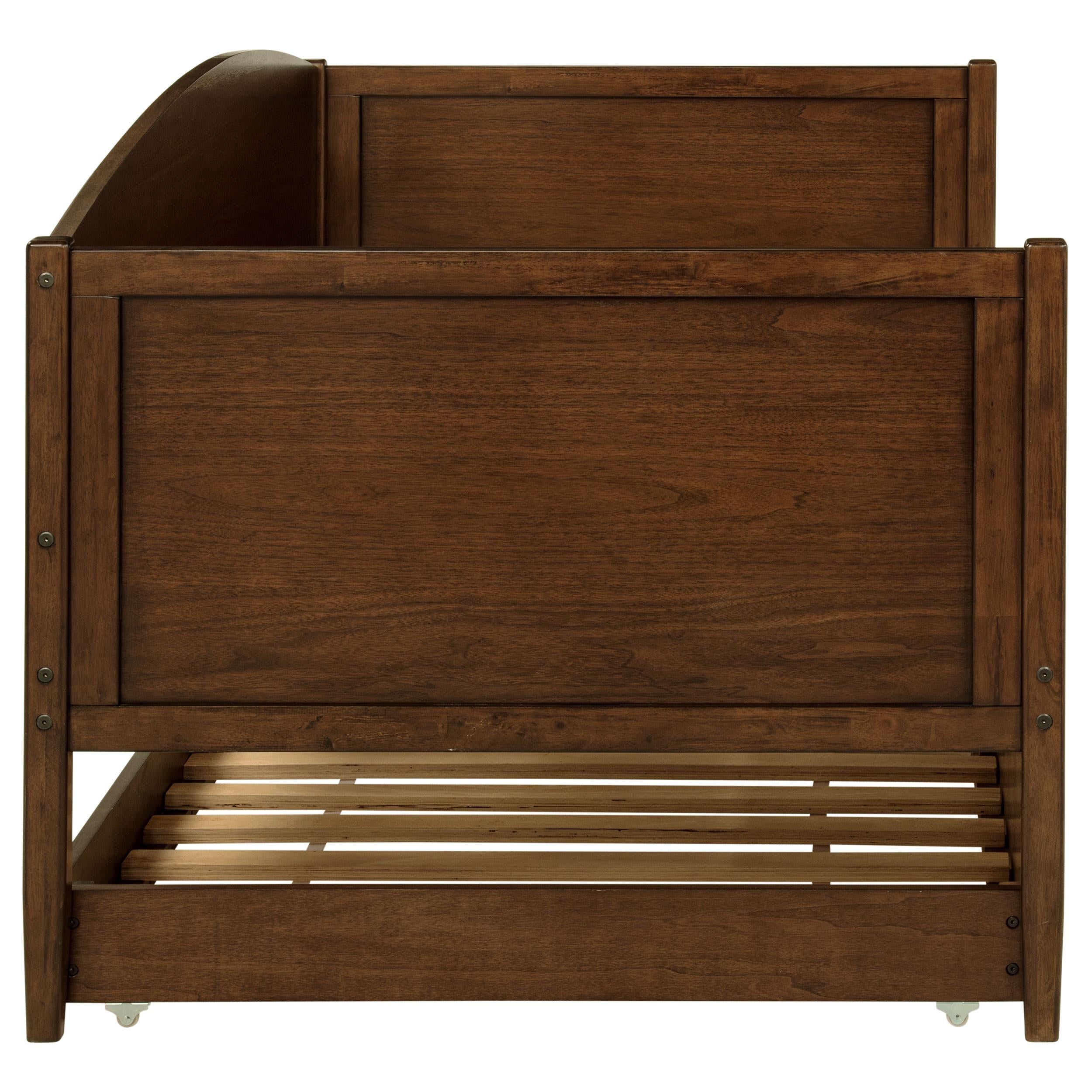Bozeman Wood Twin Daybed With Trundle Medium Walnut - 300686