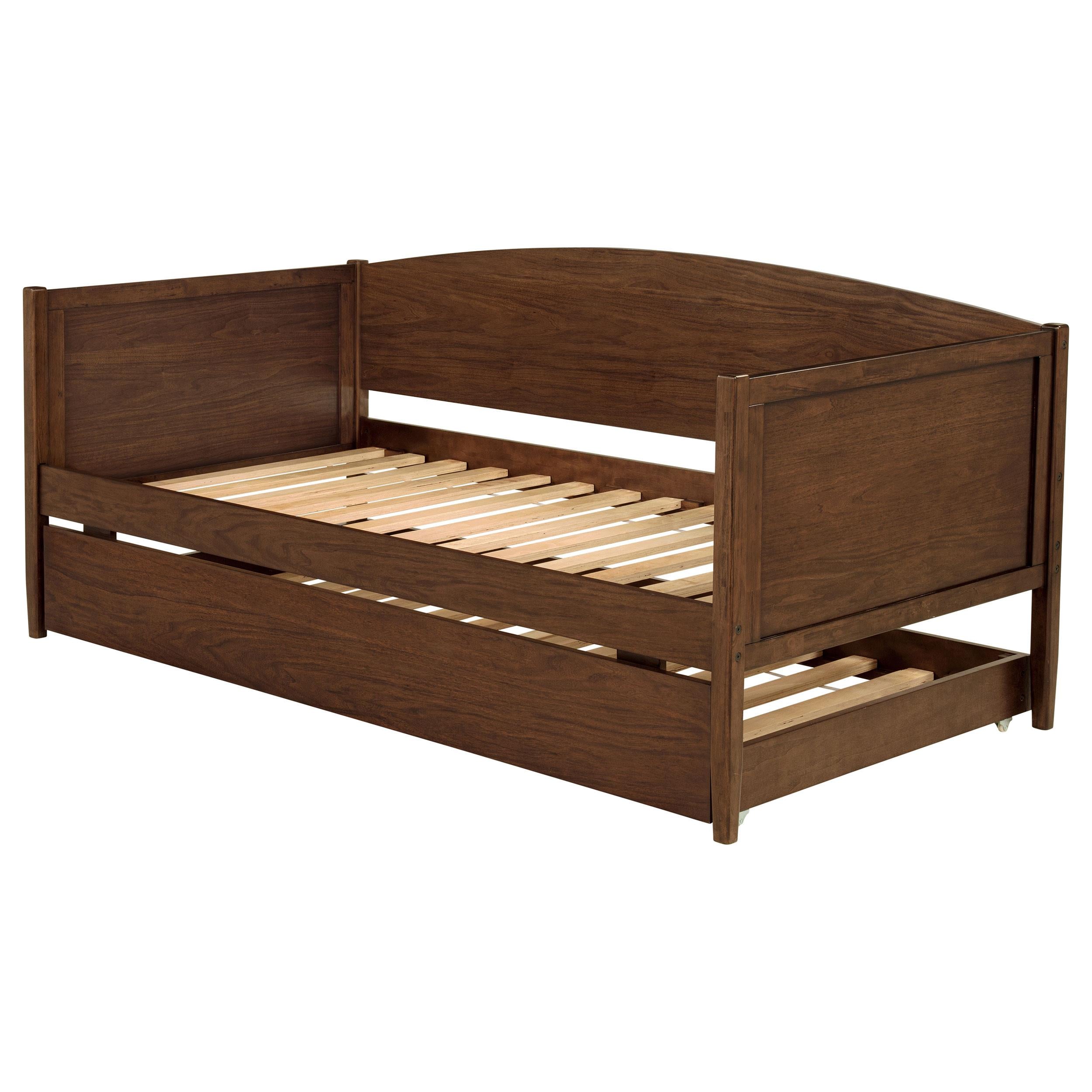 Bozeman Wood Twin Daybed With Trundle Medium Walnut - 300686