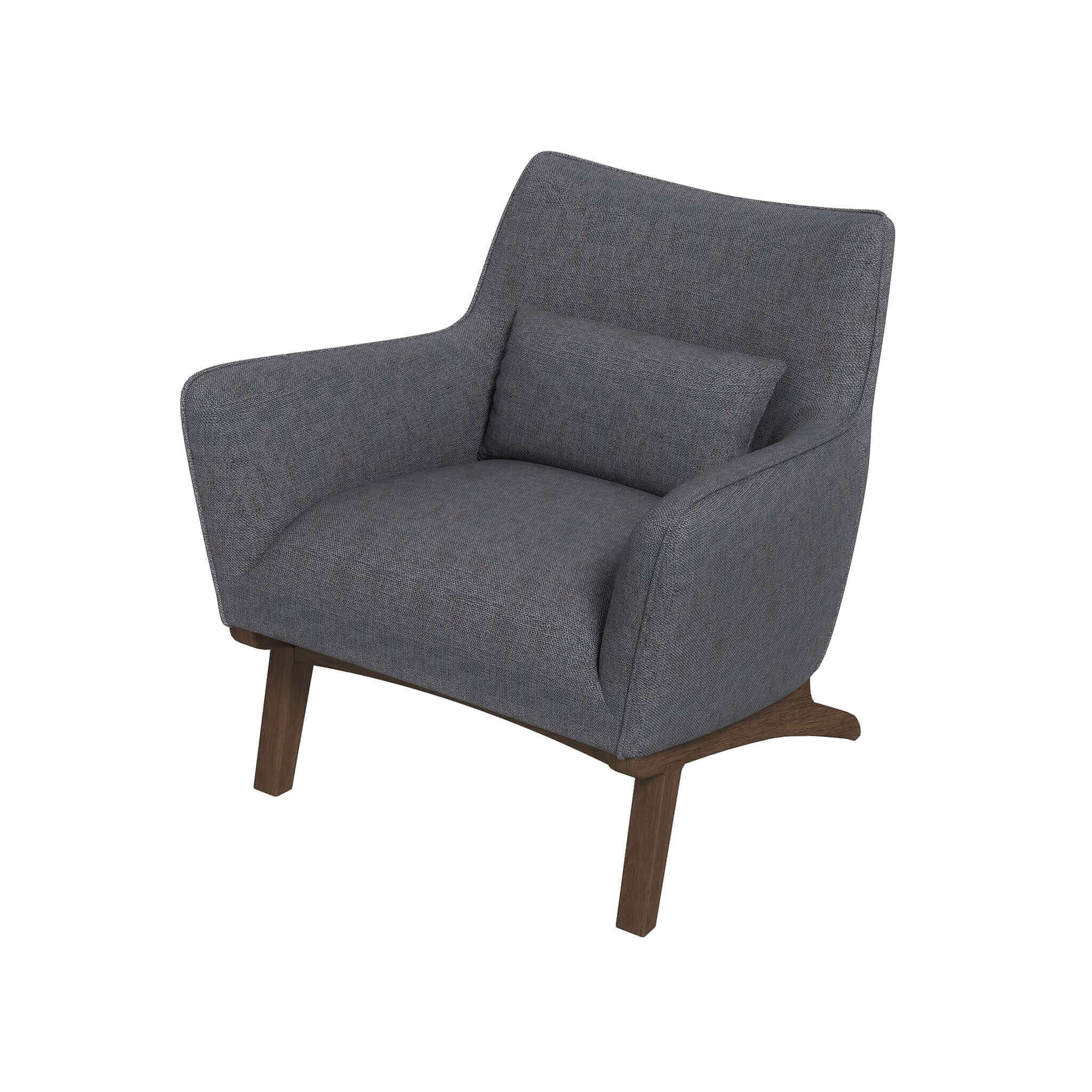 Brayden Mid Century Modern Sea Side Grey Linen Armchair - LCH00300211