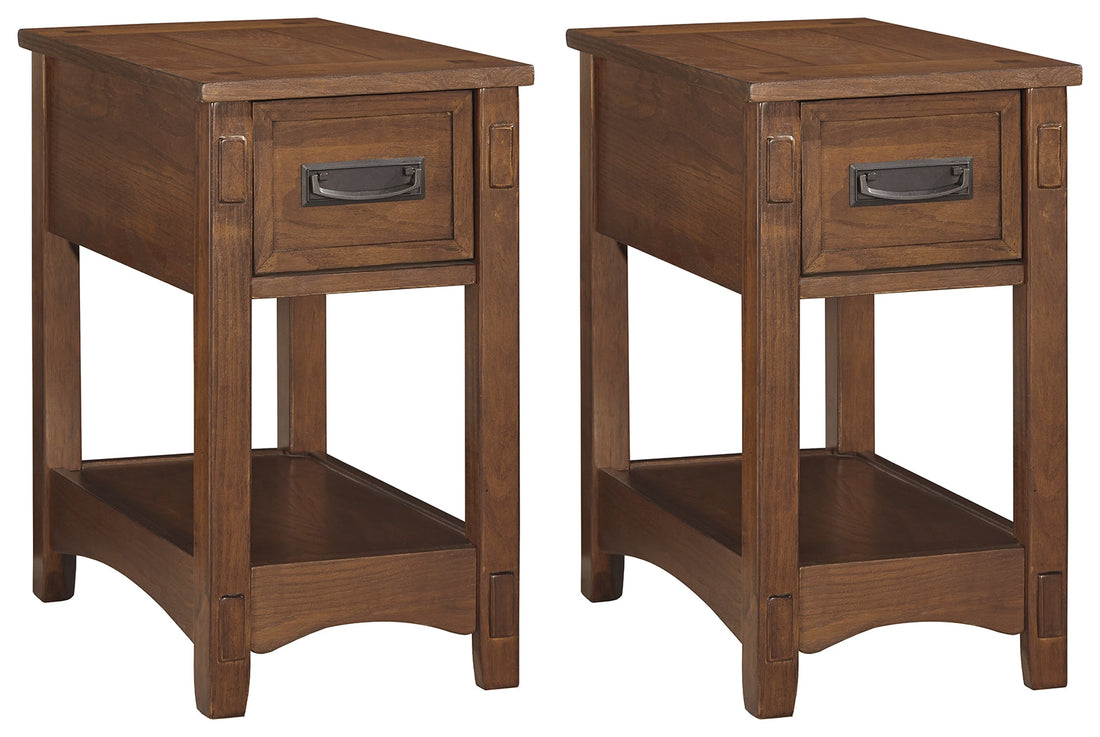 Breegin 2 End Tables in Brown - PKG008423