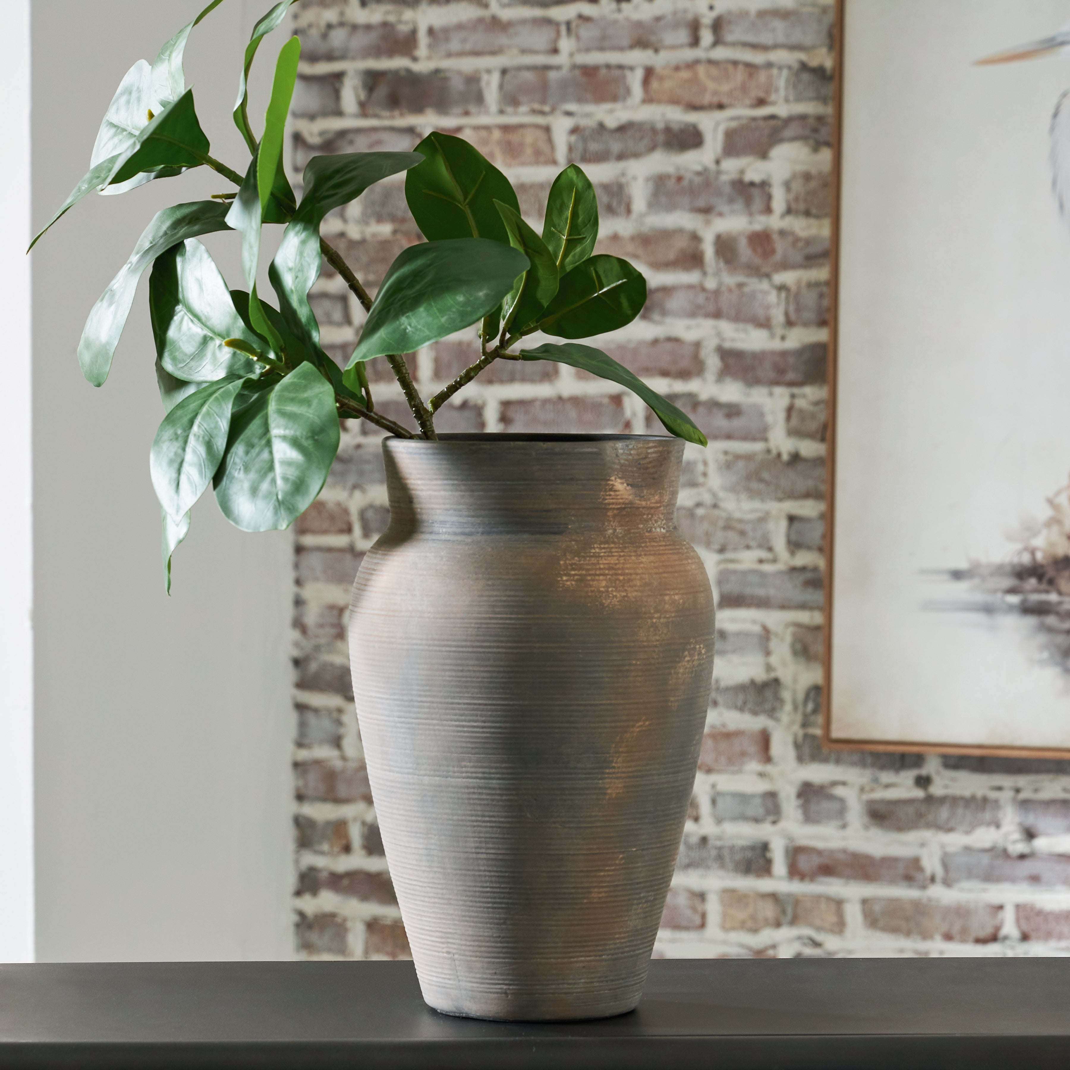 Brickmen Antique Gray Vase - A2000659