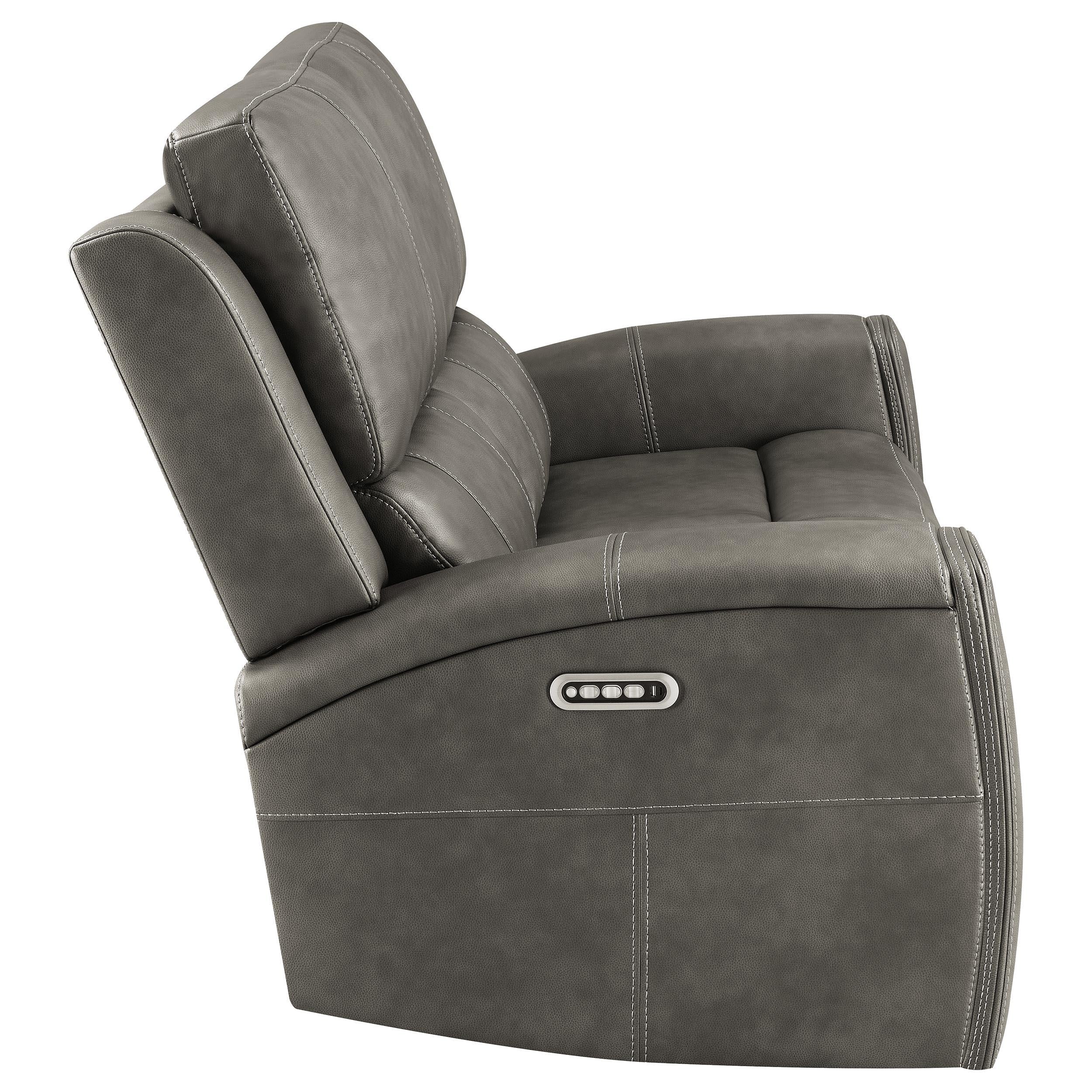 Brickston Triple Power Reclining Loveseat Charcoal - 603432PPP