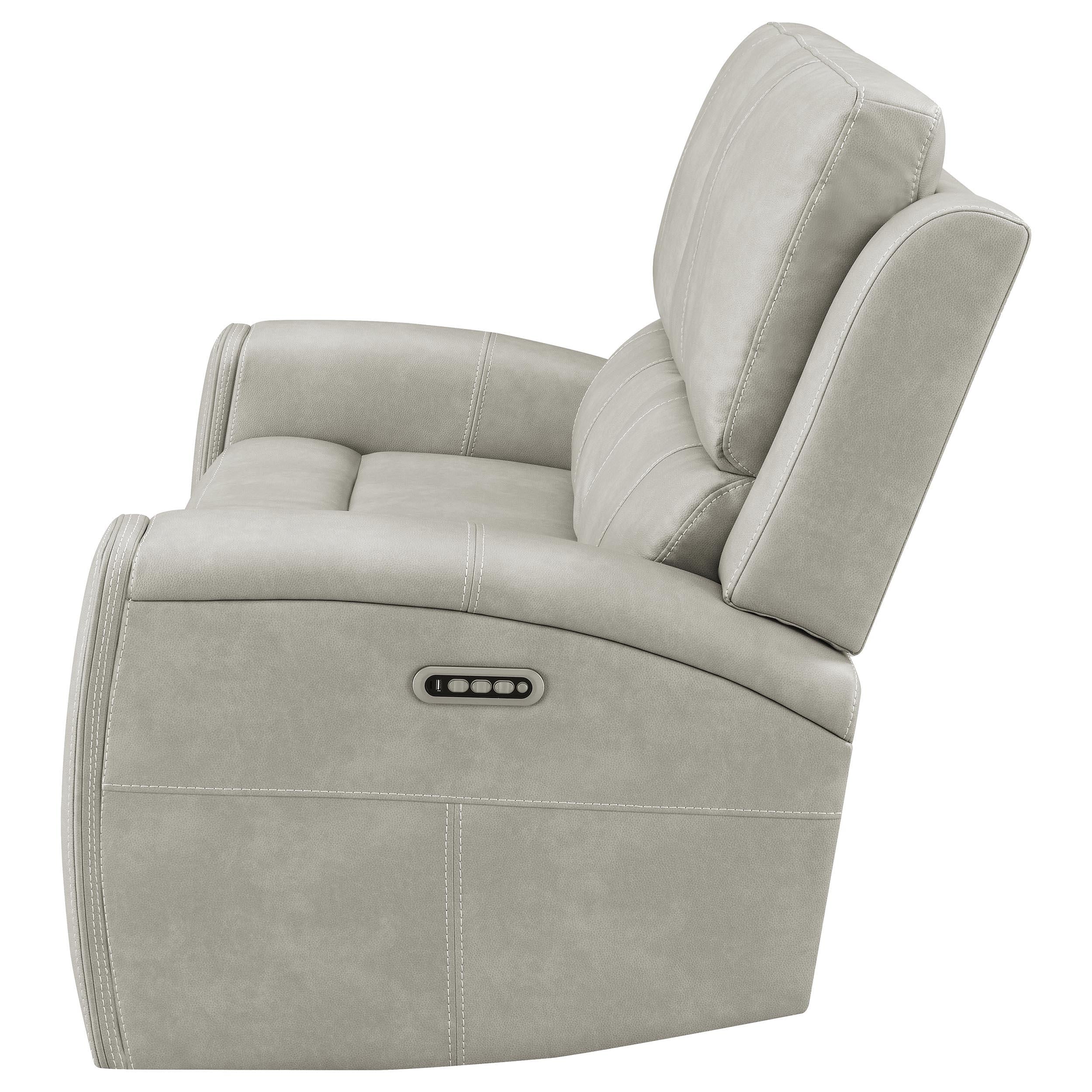 Brickston Triple Power Reclining Loveseat Grey - 603435PPP