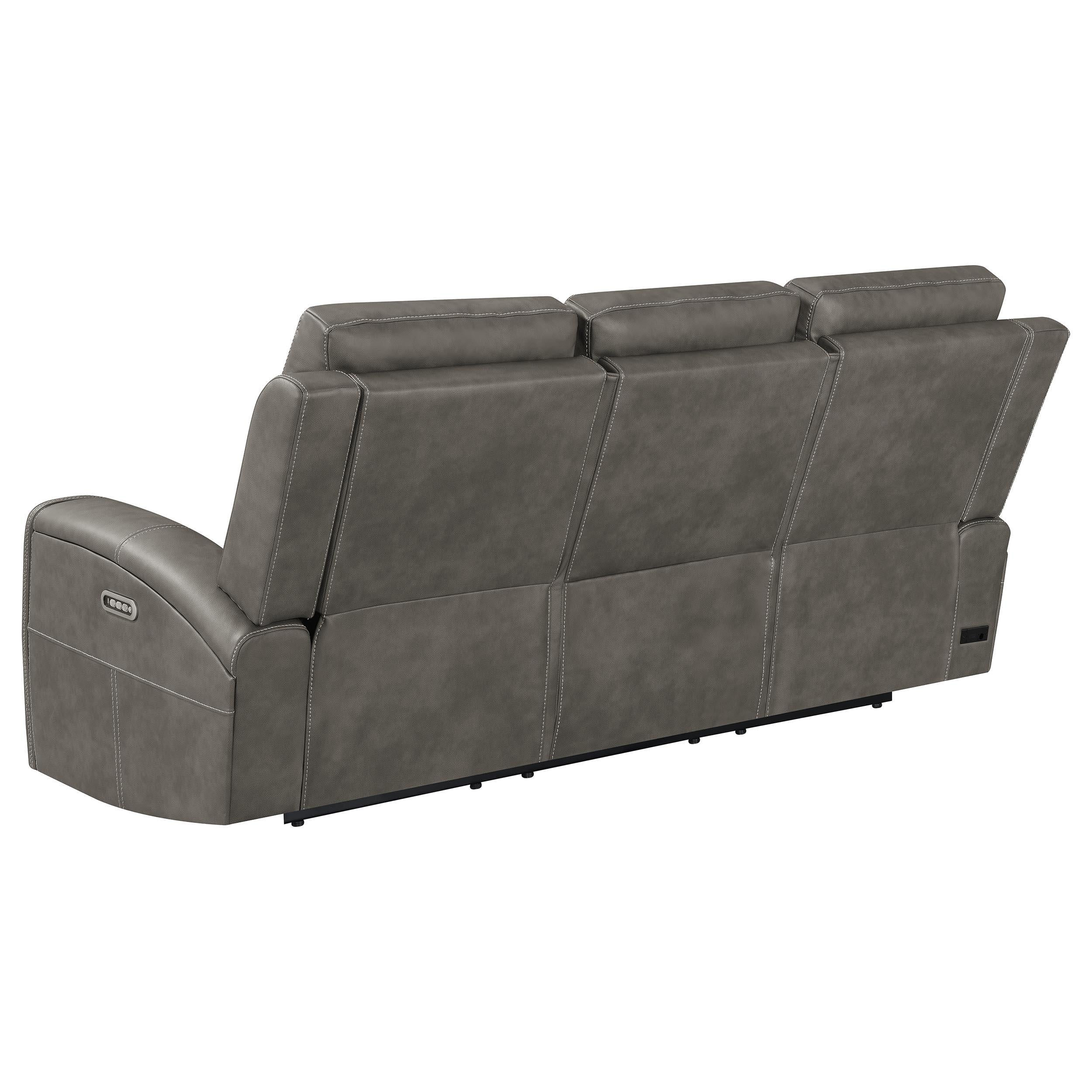 Brickston Triple Power Reclining Sofa Charcoal - 603431PPP