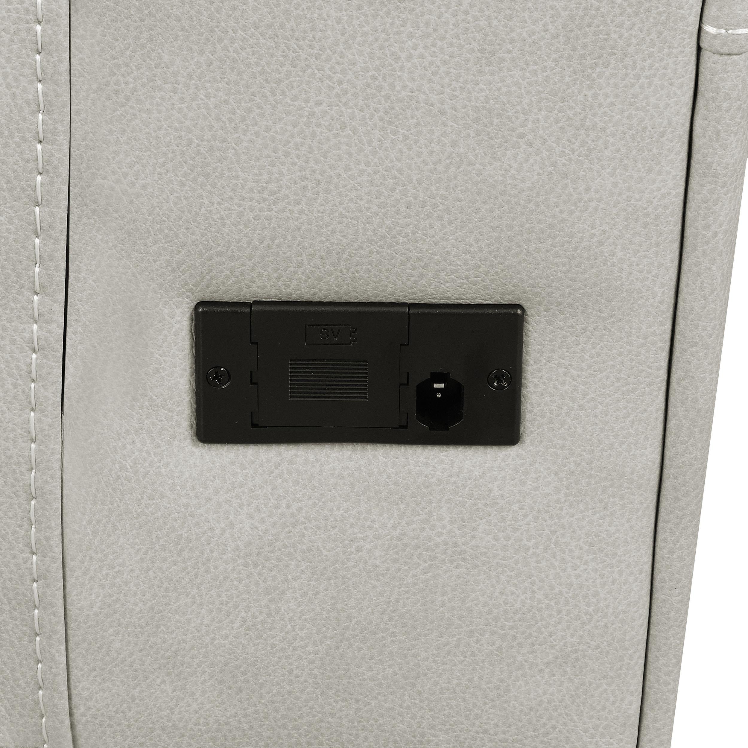 Brickston Triple Power Reclining Sofa Grey - 603434PPP