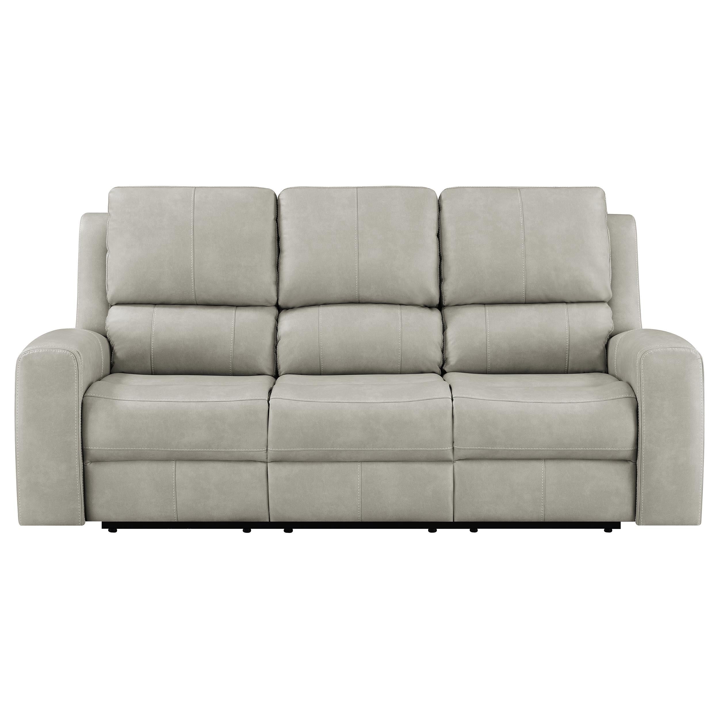 Brickston Triple Power Reclining Sofa Grey - 603434PPP