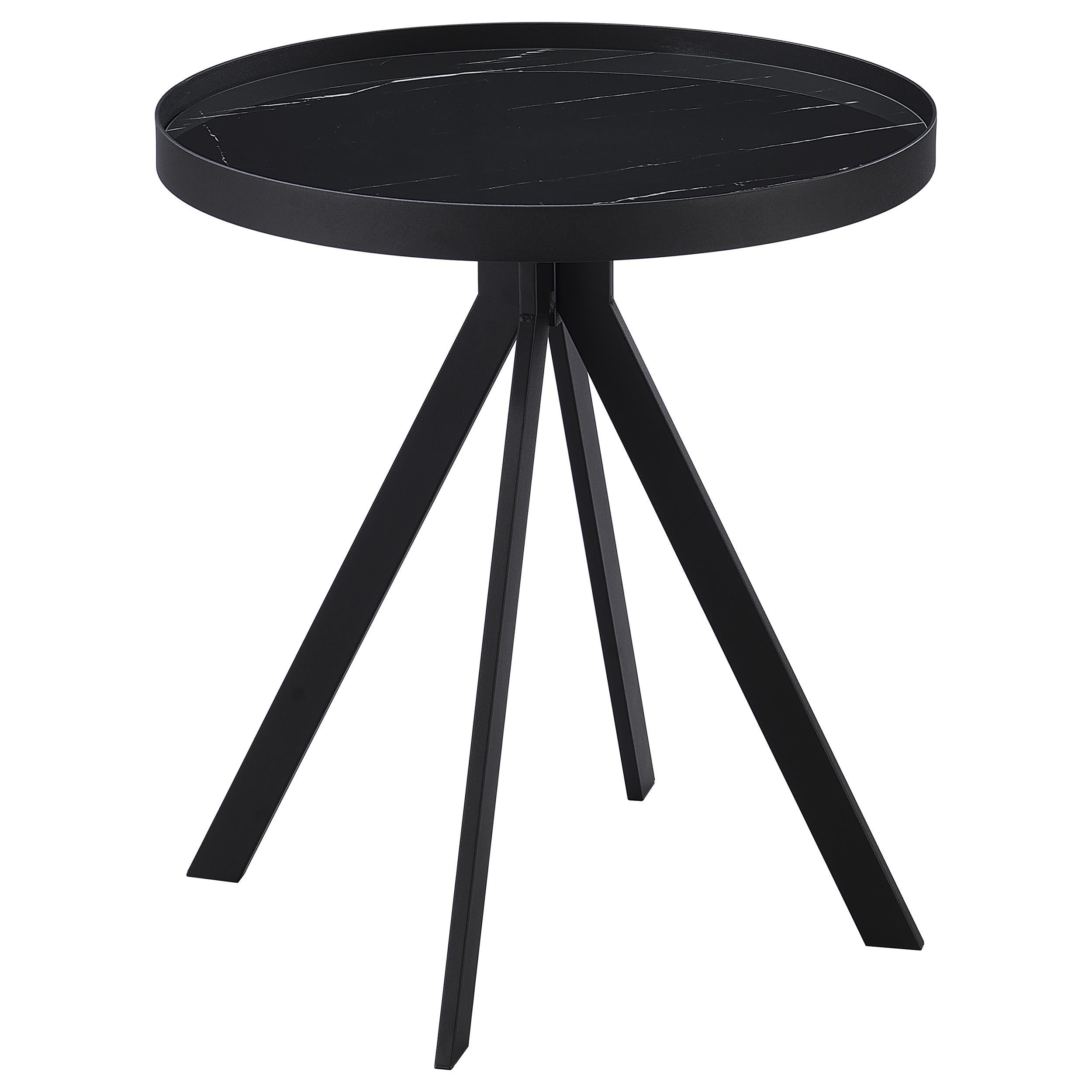 Briggs 2-piece Round Coffee and End Table Set Black - 706268-S2