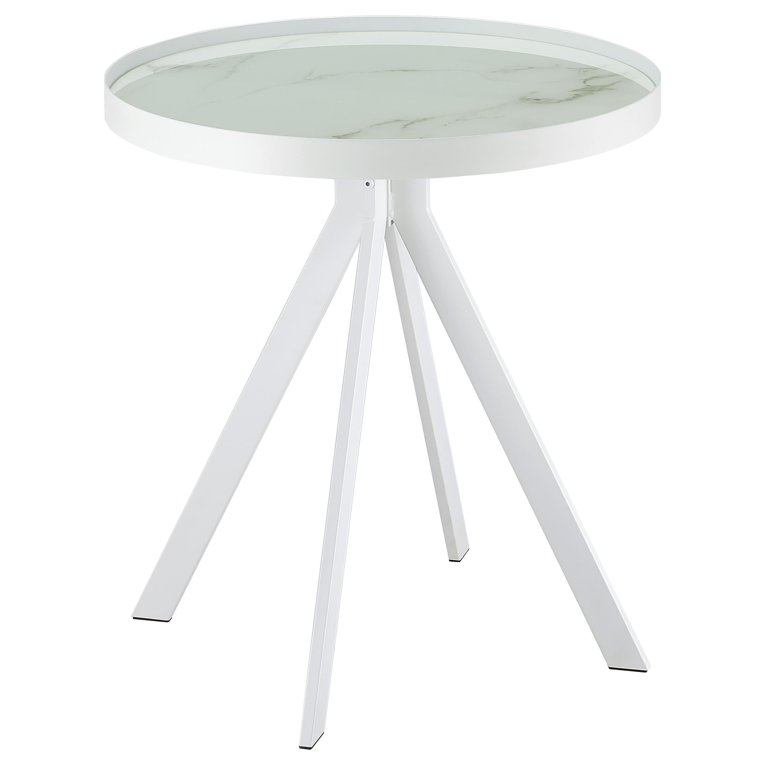 Briggs 3-piece Round Coffee and End Table Set White - 706258-S3