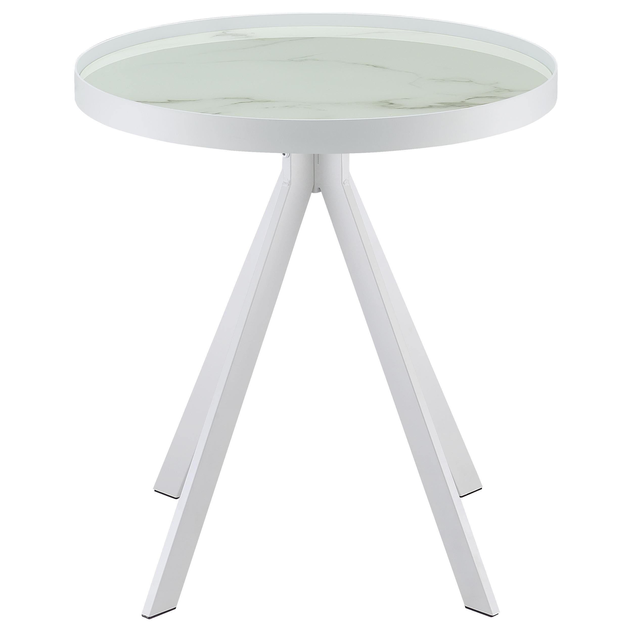 Briggs 3-piece Round Coffee and End Table Set White - 706258-S3